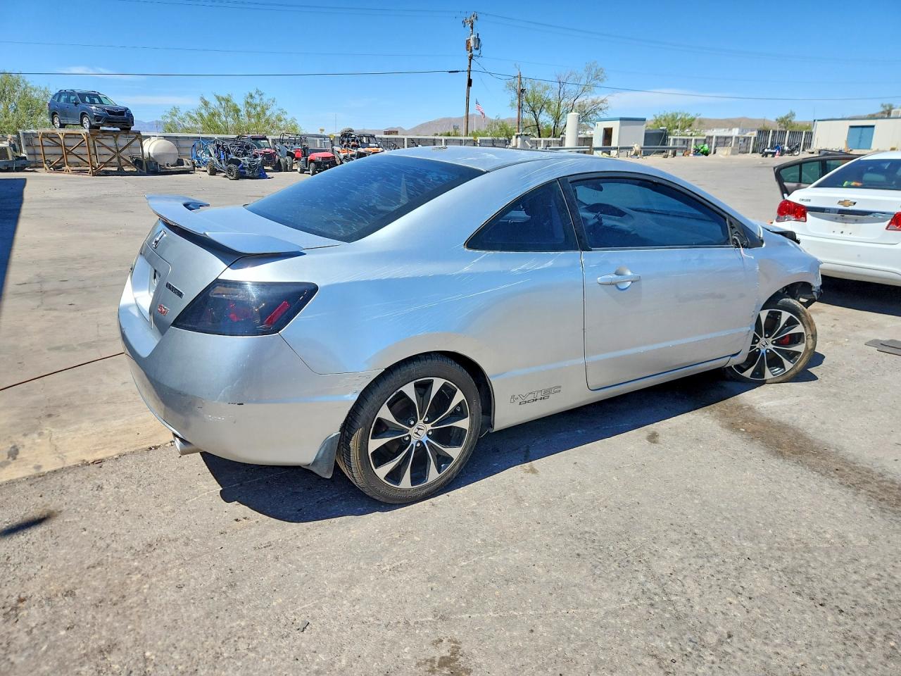 2008 Honda Civic Si Silver vin: 2HGFG215X8H705571