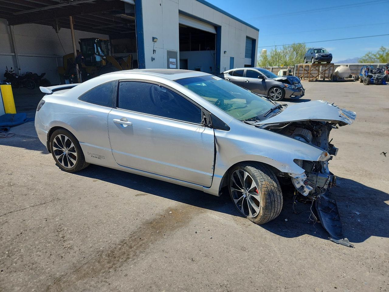 2008 Honda Civic Si Silver vin: 2HGFG215X8H705571