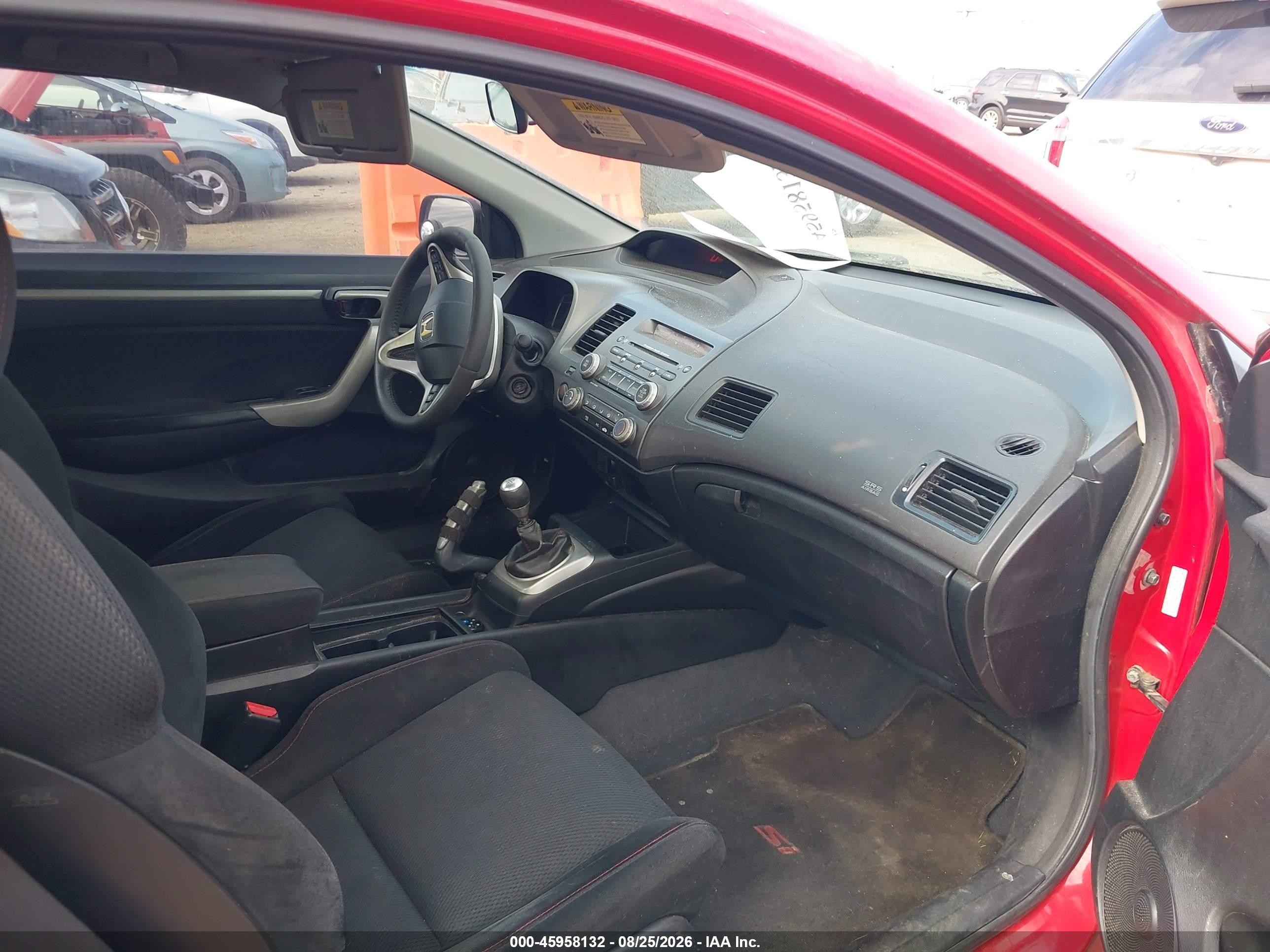 2008 Honda Civic Si Красный vin: 2HGFG215X8H706235