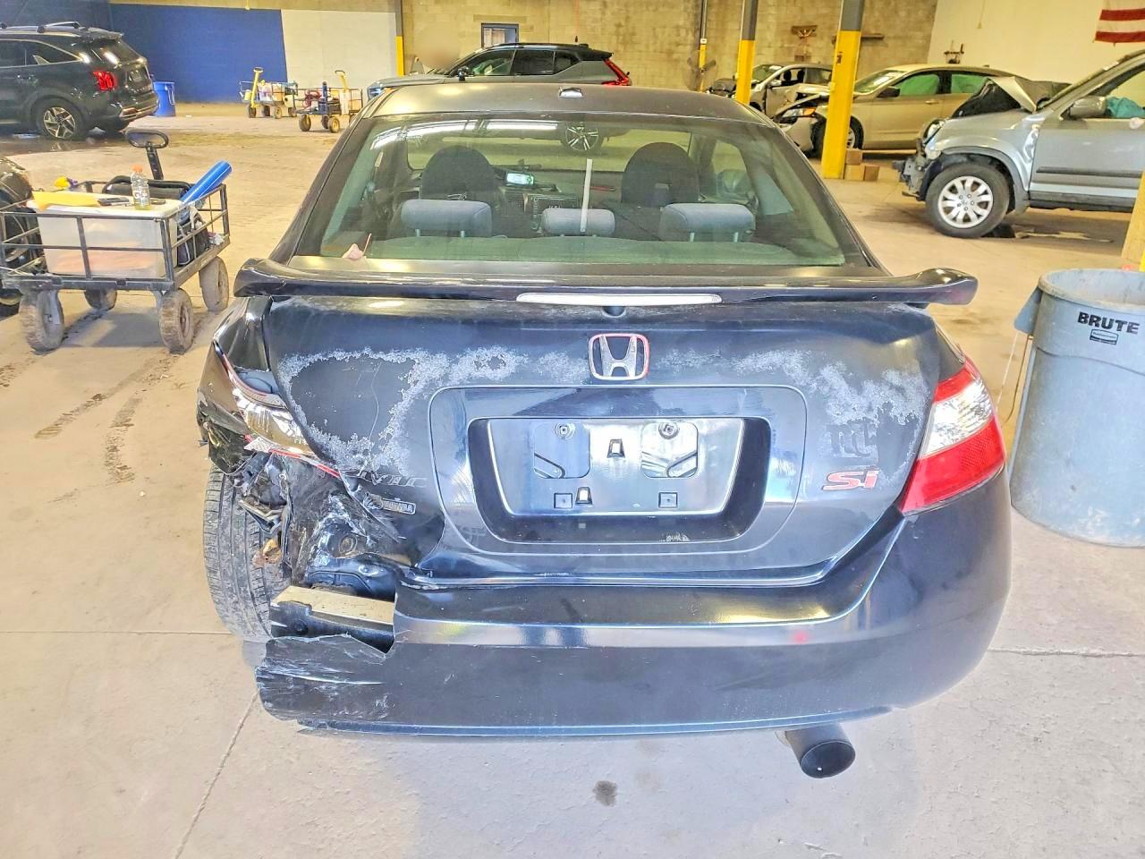 2009 Honda Civic Si Черный vin: 2HGFG215X9H704339