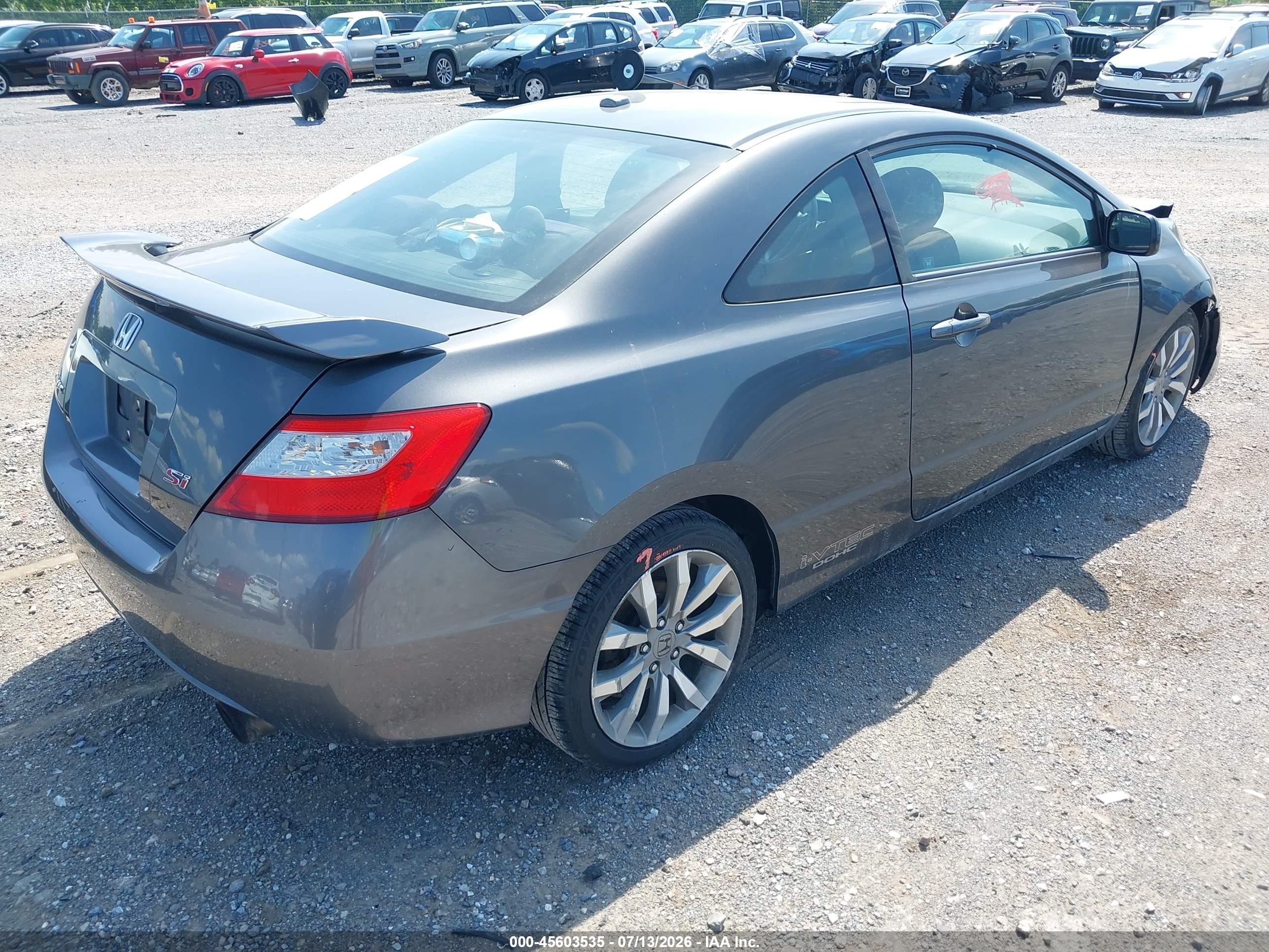 2011 Honda Civic Si Gray vin: 2HGFG2A56BH700178