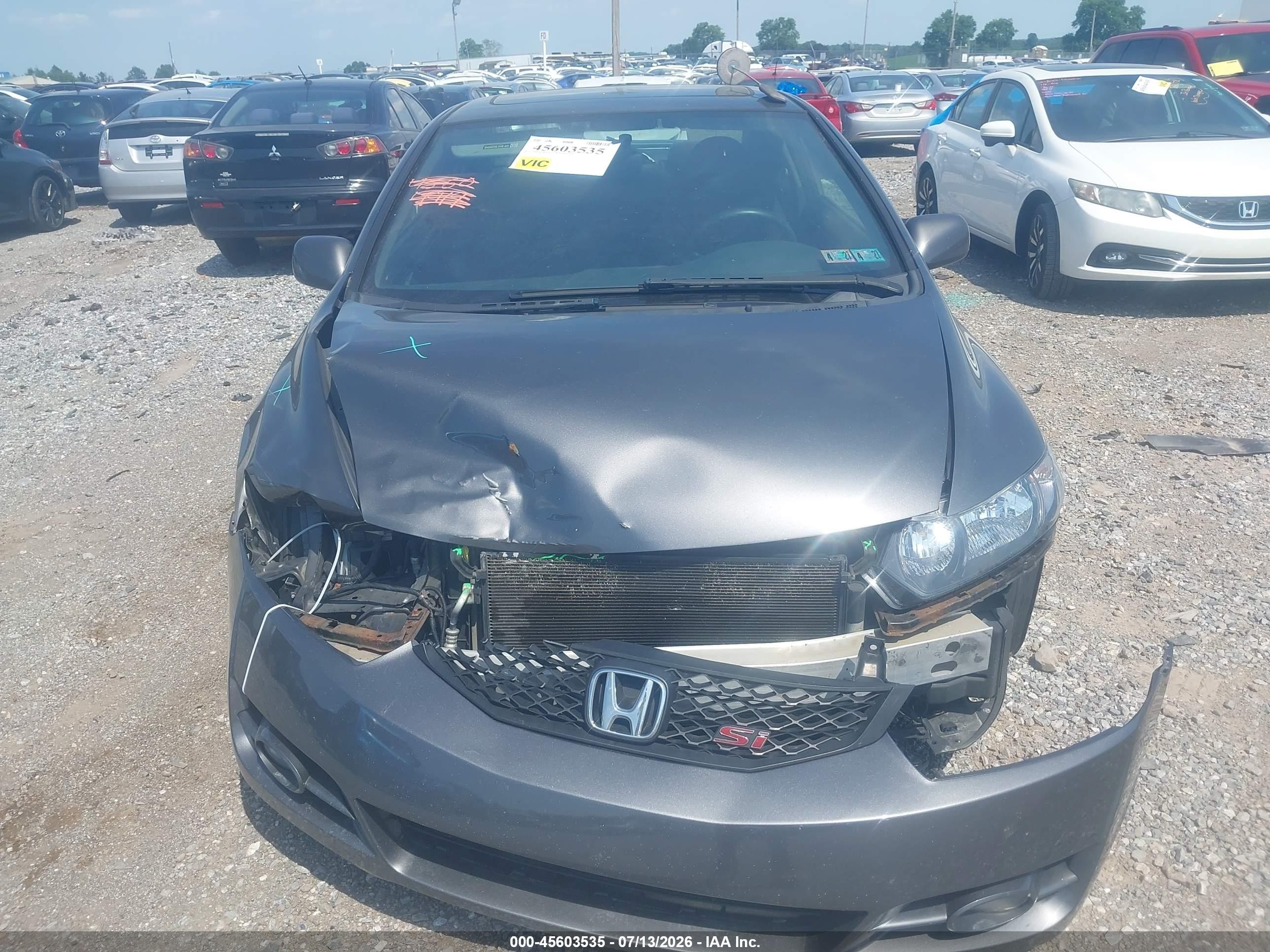 2011 Honda Civic Si Gray vin: 2HGFG2A56BH700178
