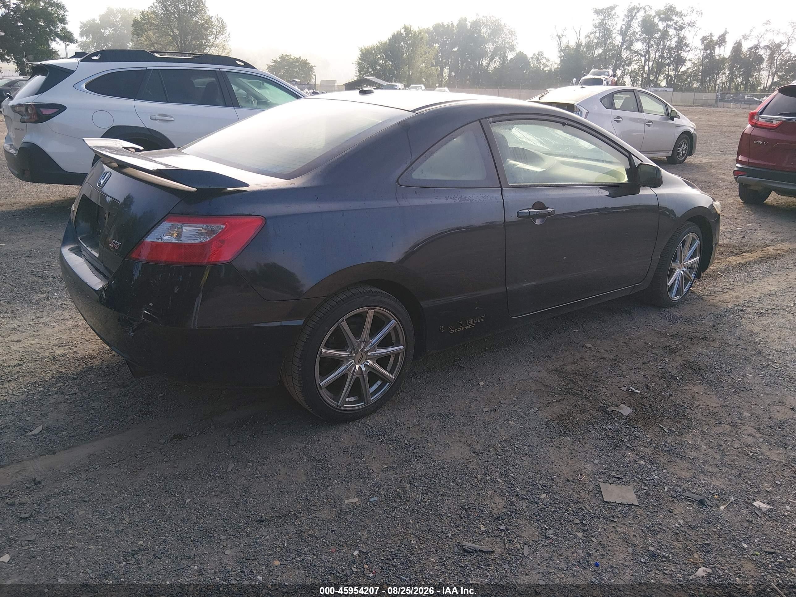 2010 Honda Civic Si Black vin: 2HGFG2A57AH700754