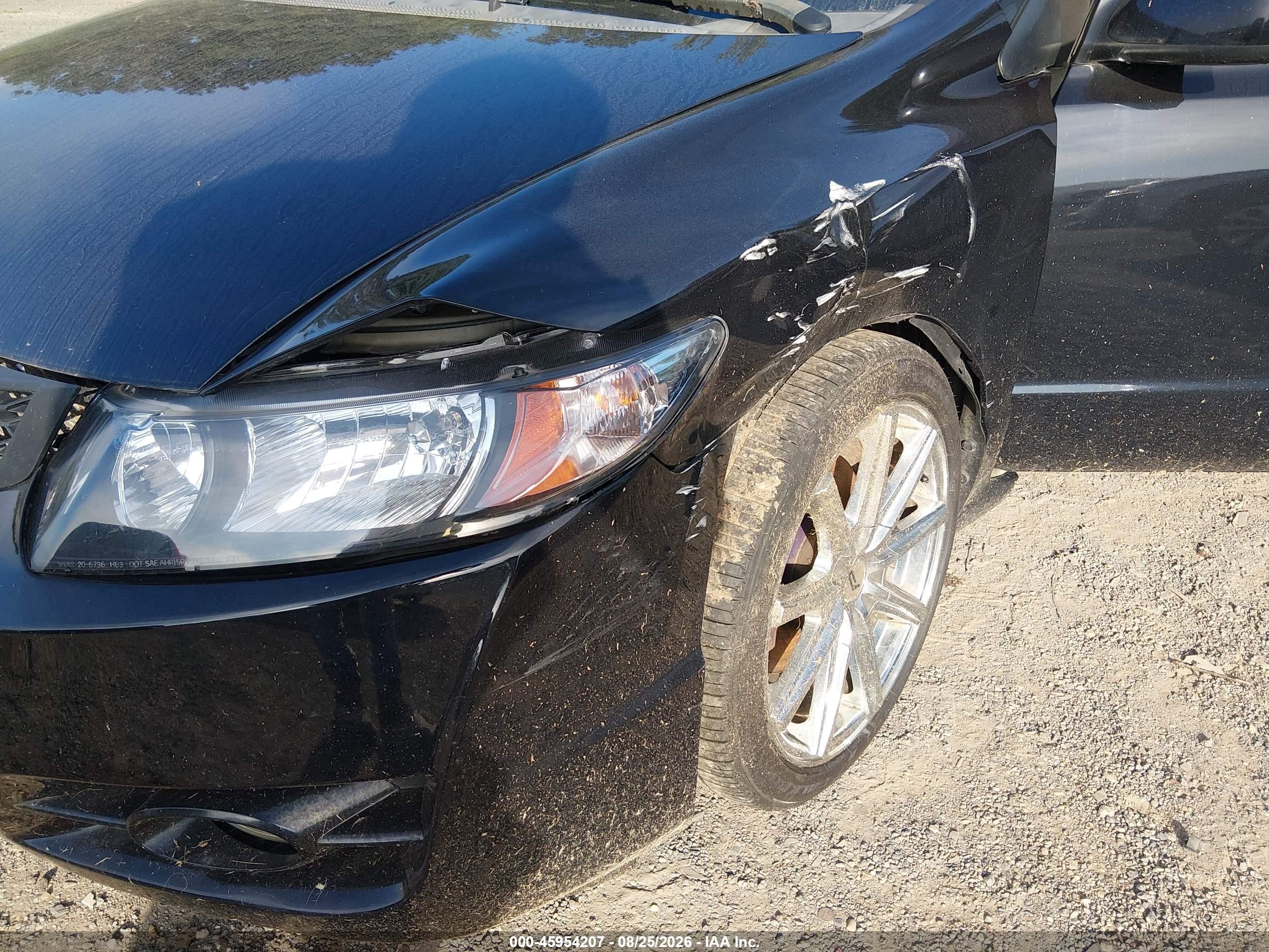 2010 Honda Civic Si Black vin: 2HGFG2A57AH700754