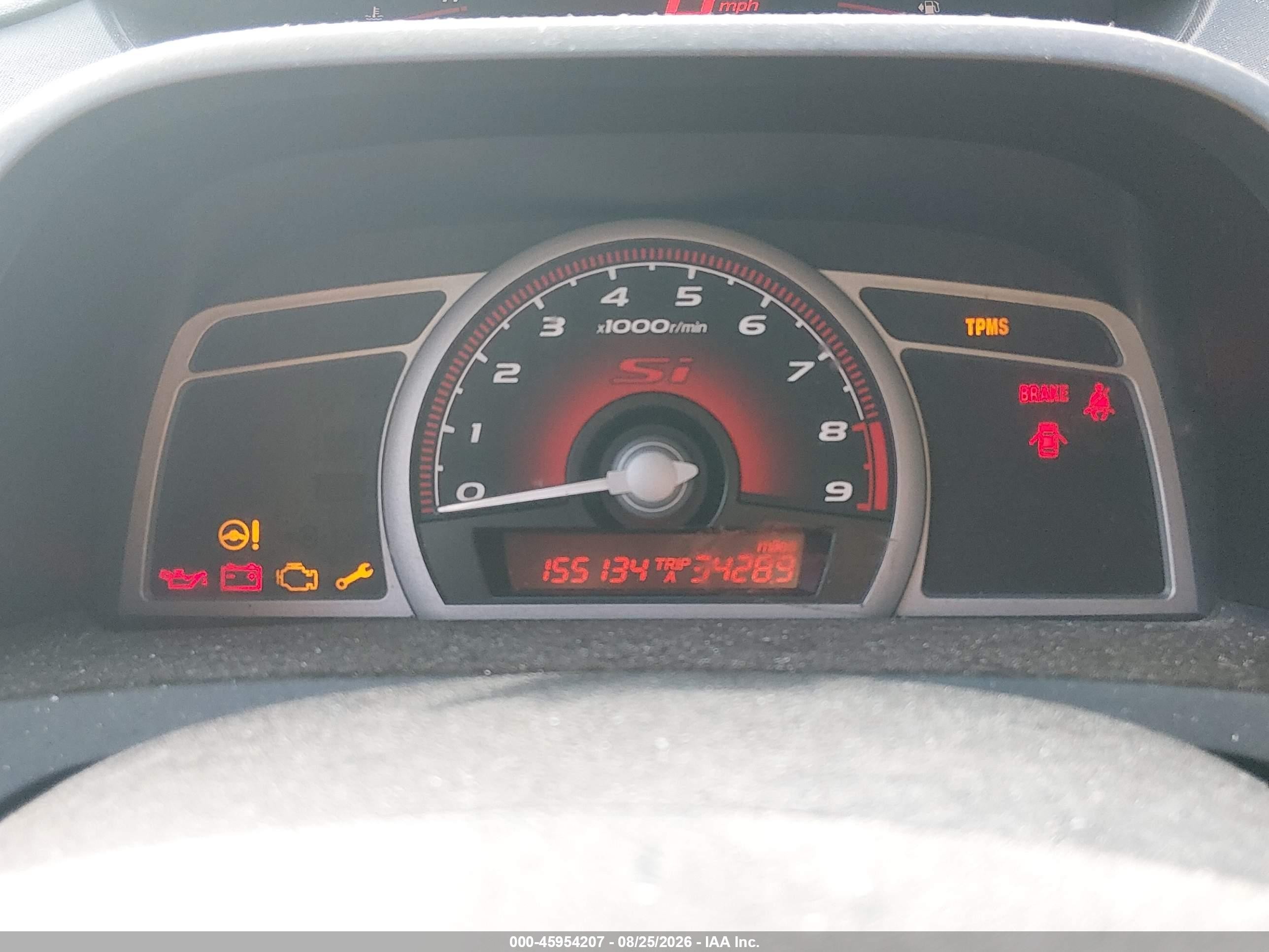 2010 Honda Civic Si Black vin: 2HGFG2A57AH700754