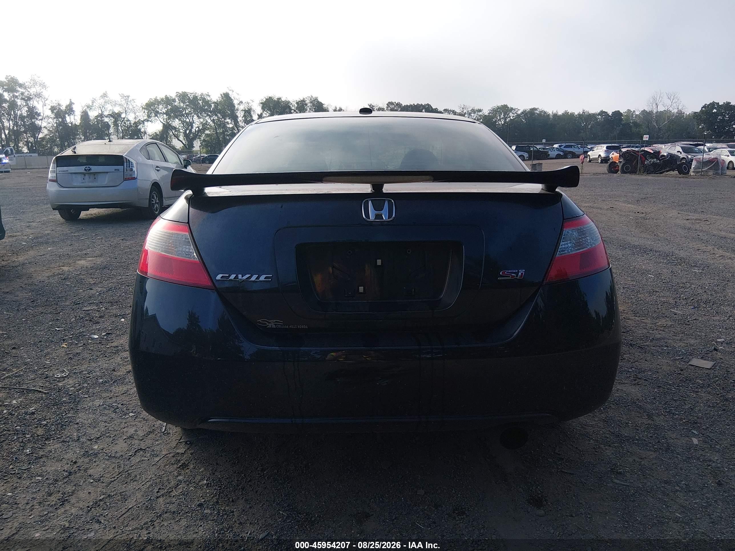 2010 Honda Civic Si Black vin: 2HGFG2A57AH700754