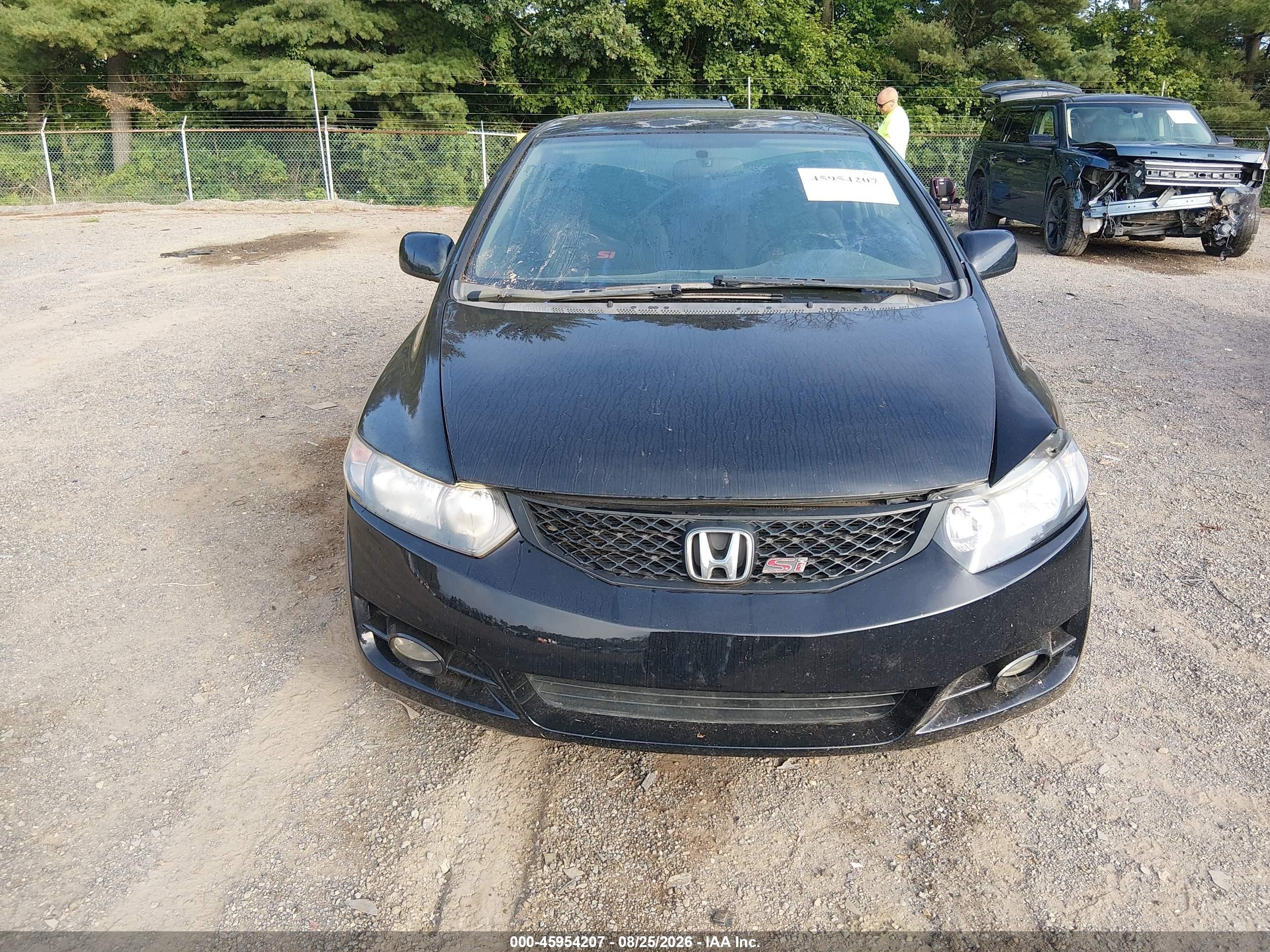 2010 Honda Civic Si Black vin: 2HGFG2A57AH700754
