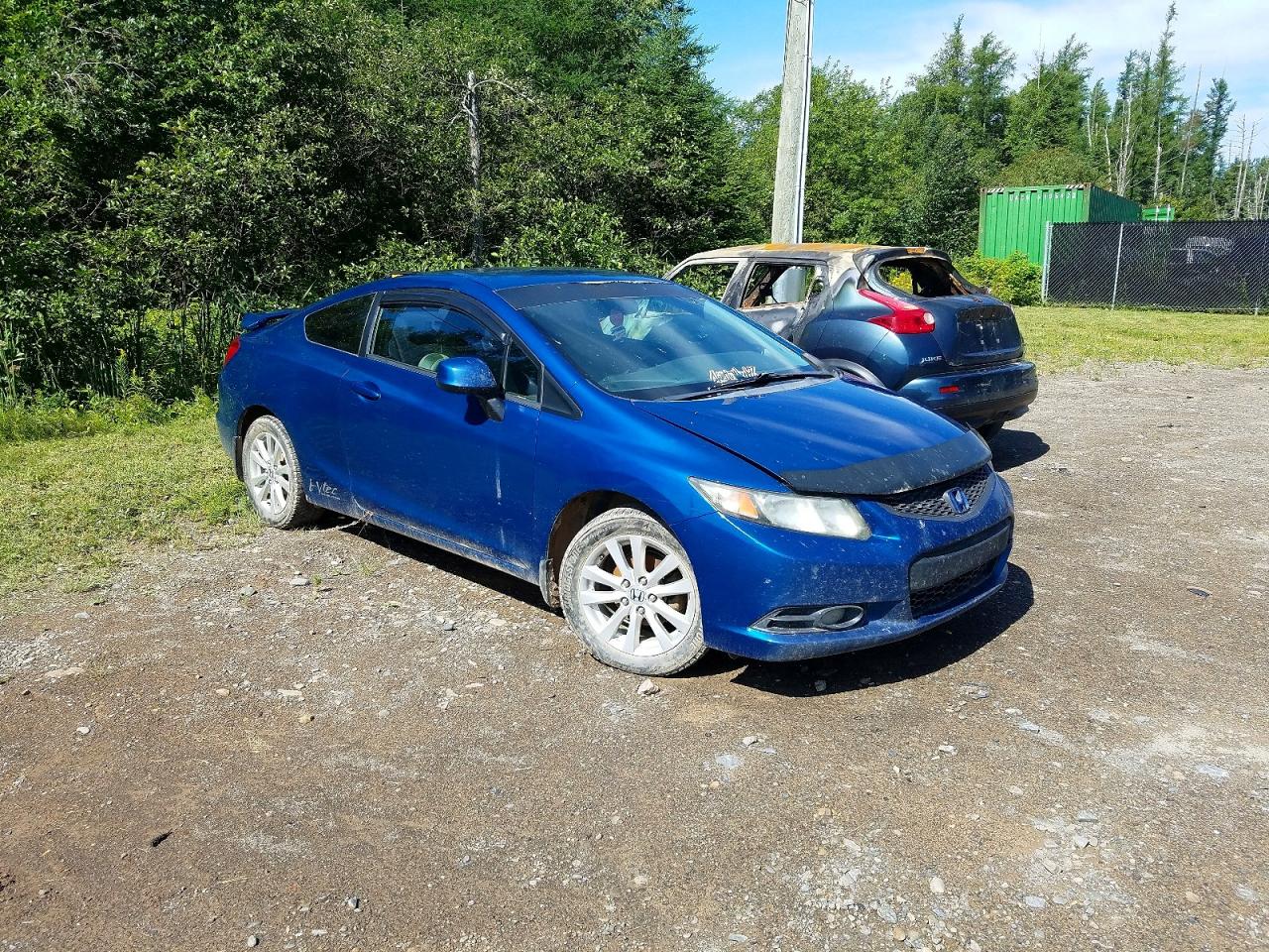 2013 Honda Civic Lx Blue vin: 2HGFG3A4XDH003130