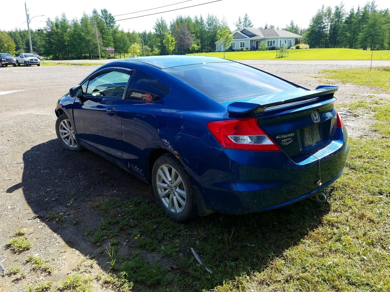 2013 Honda Civic Lx Blue vin: 2HGFG3A4XDH003130