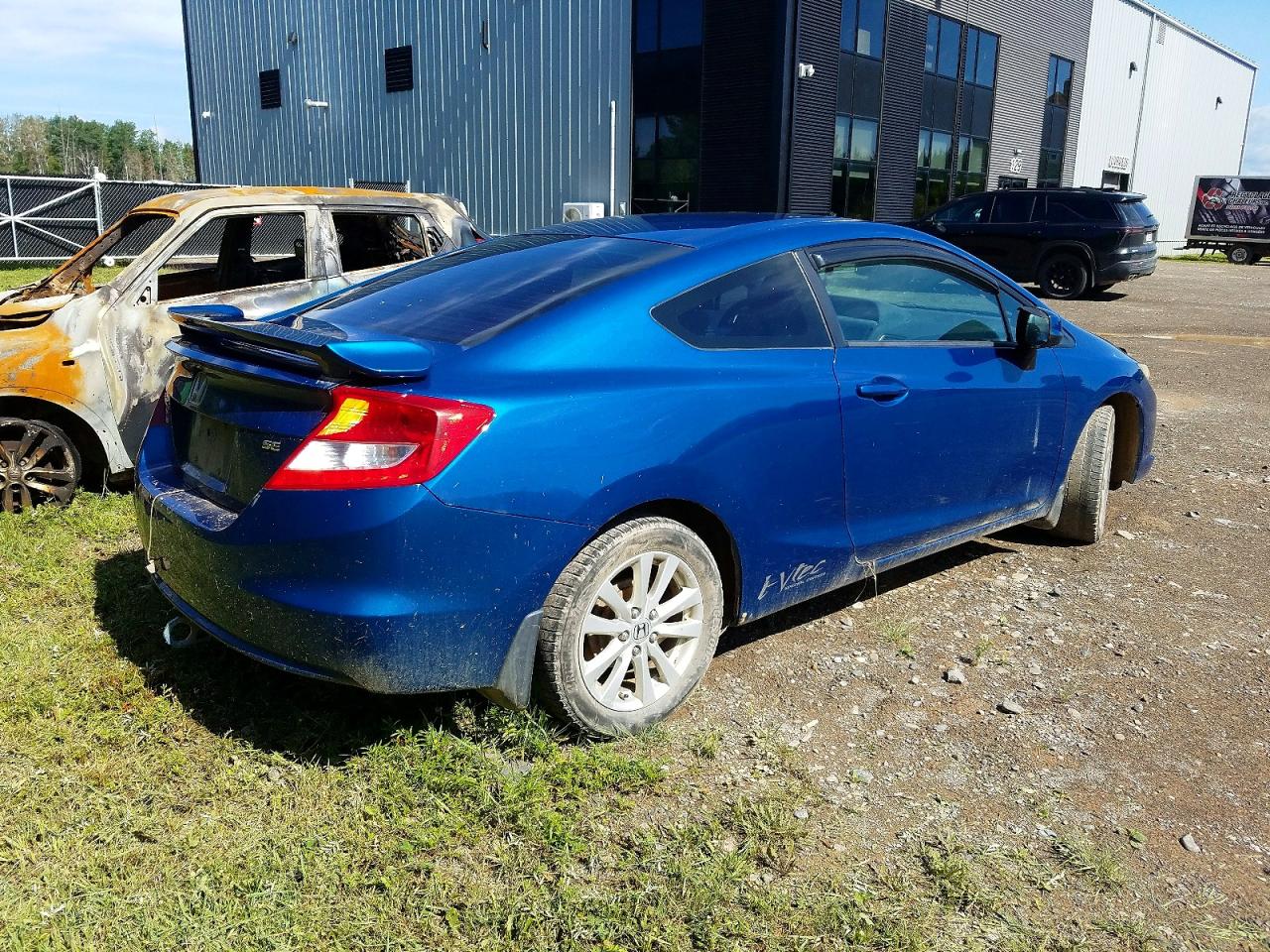 2013 Honda Civic Lx Blue vin: 2HGFG3A4XDH003130