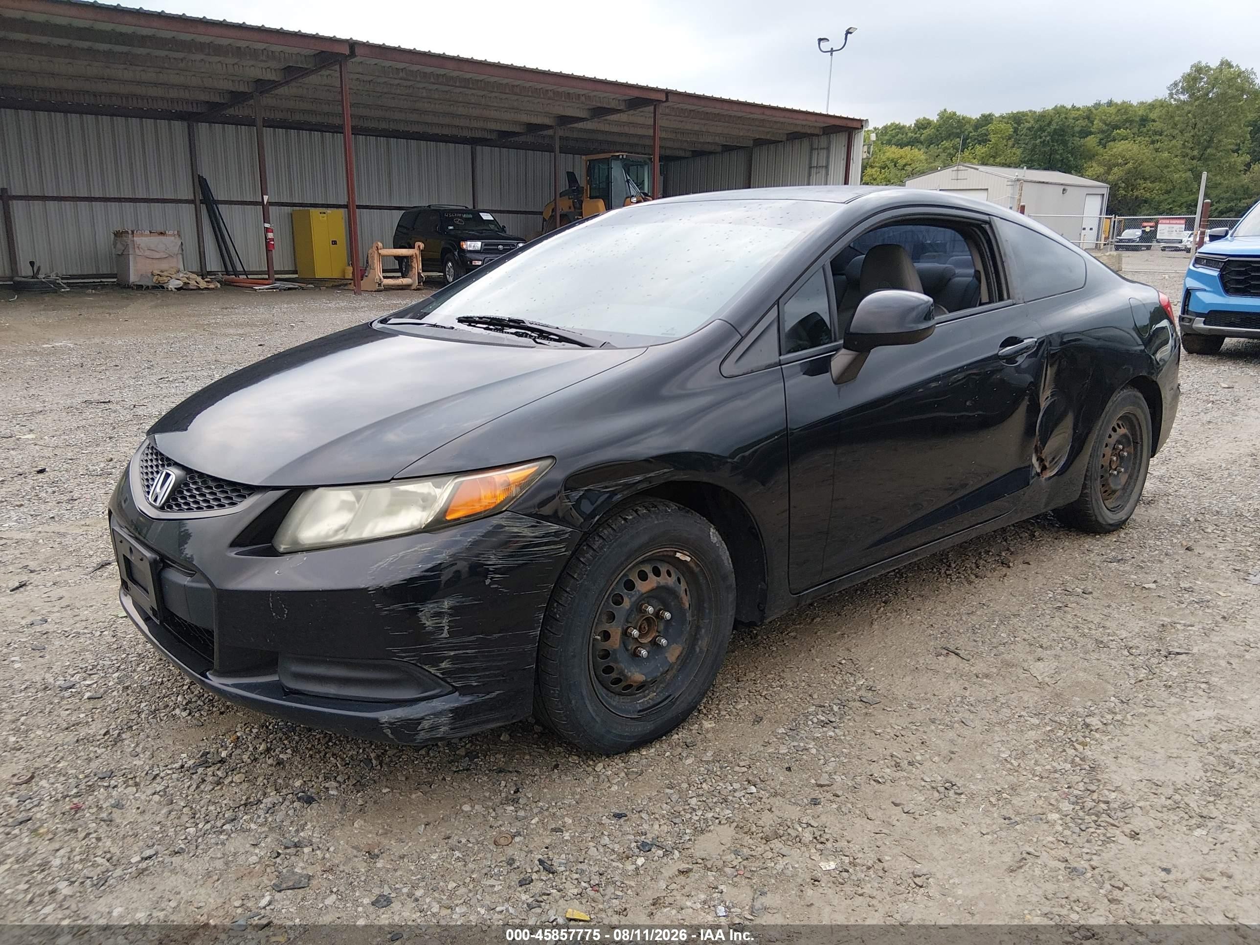 2012 Honda Civic Lx Black vin: 2HGFG3A51CH549533
