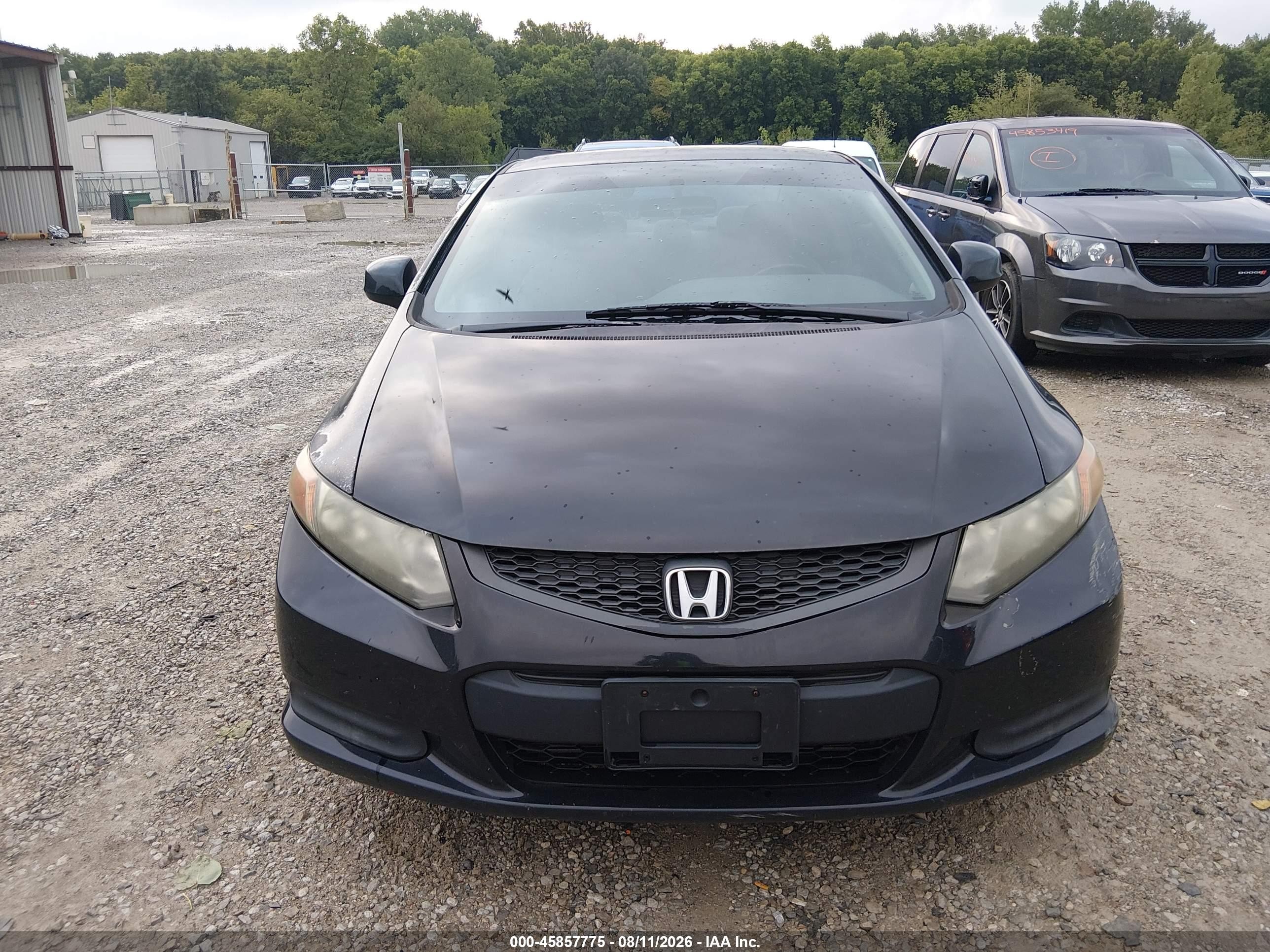 2012 Honda Civic Lx Black vin: 2HGFG3A51CH549533