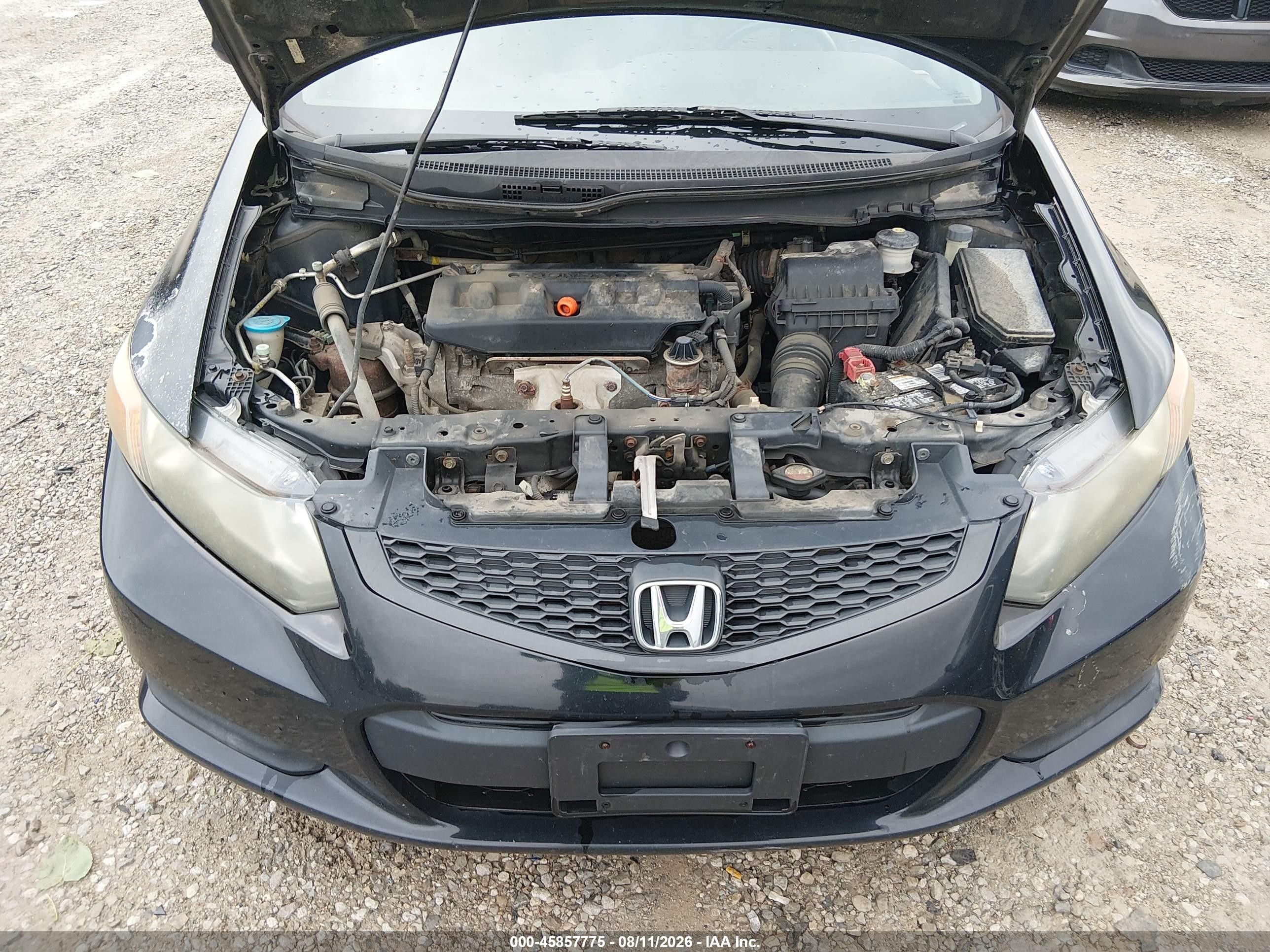 2012 Honda Civic Lx Black vin: 2HGFG3A51CH549533