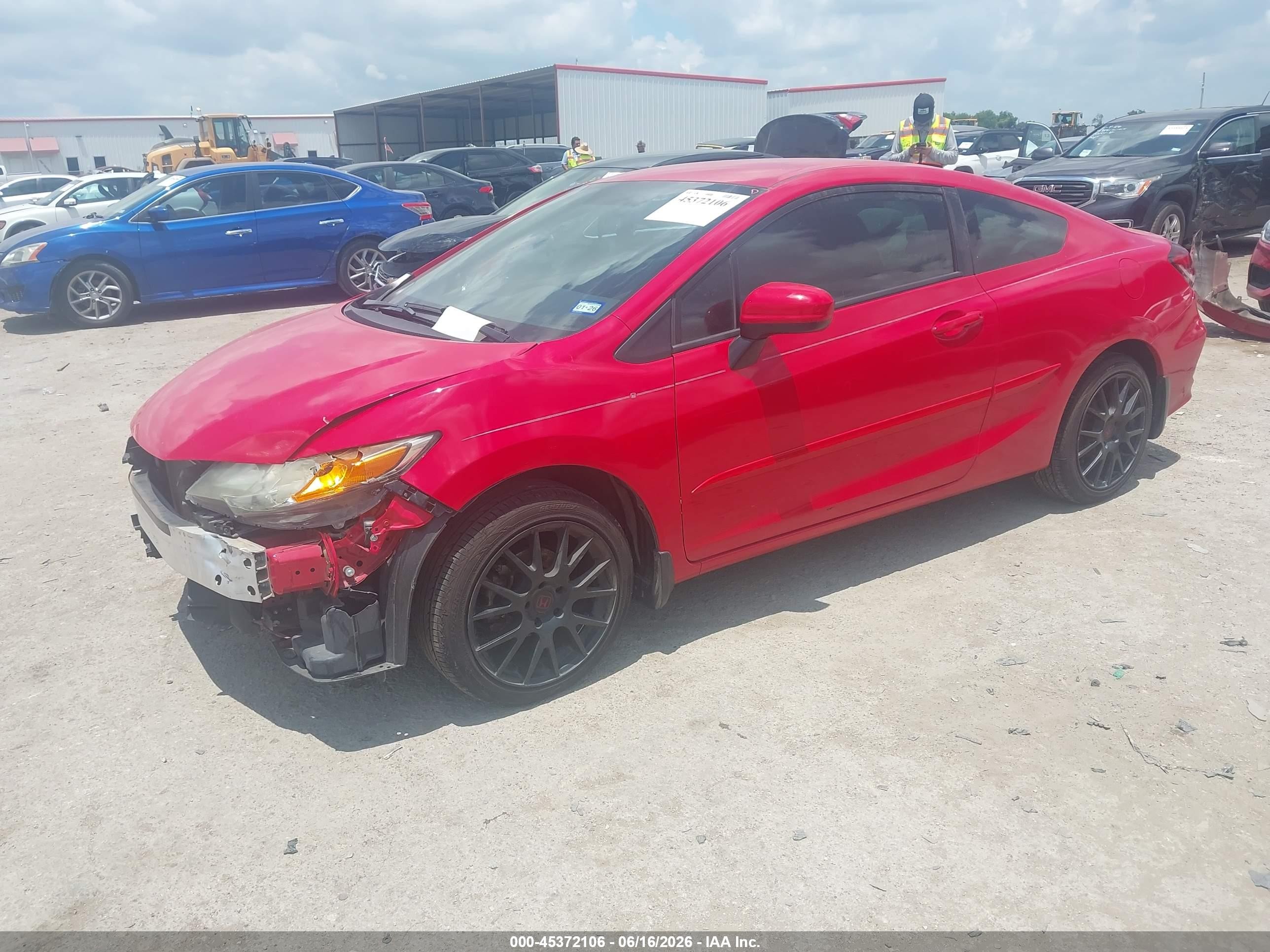 2014 Honda Civic Lx Красный vin: 2HGFG3A51EH519354