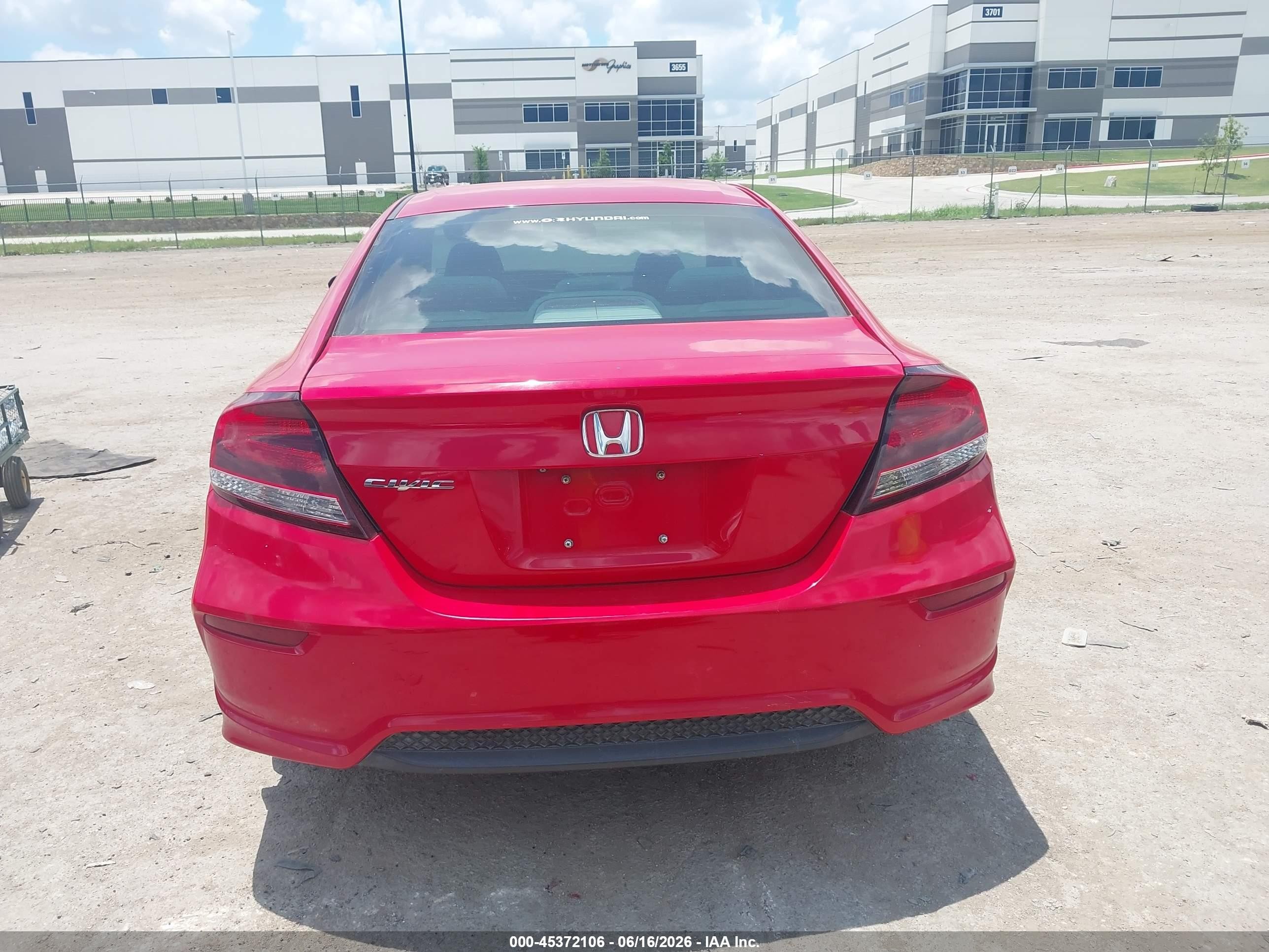 2014 Honda Civic Lx Красный vin: 2HGFG3A51EH519354