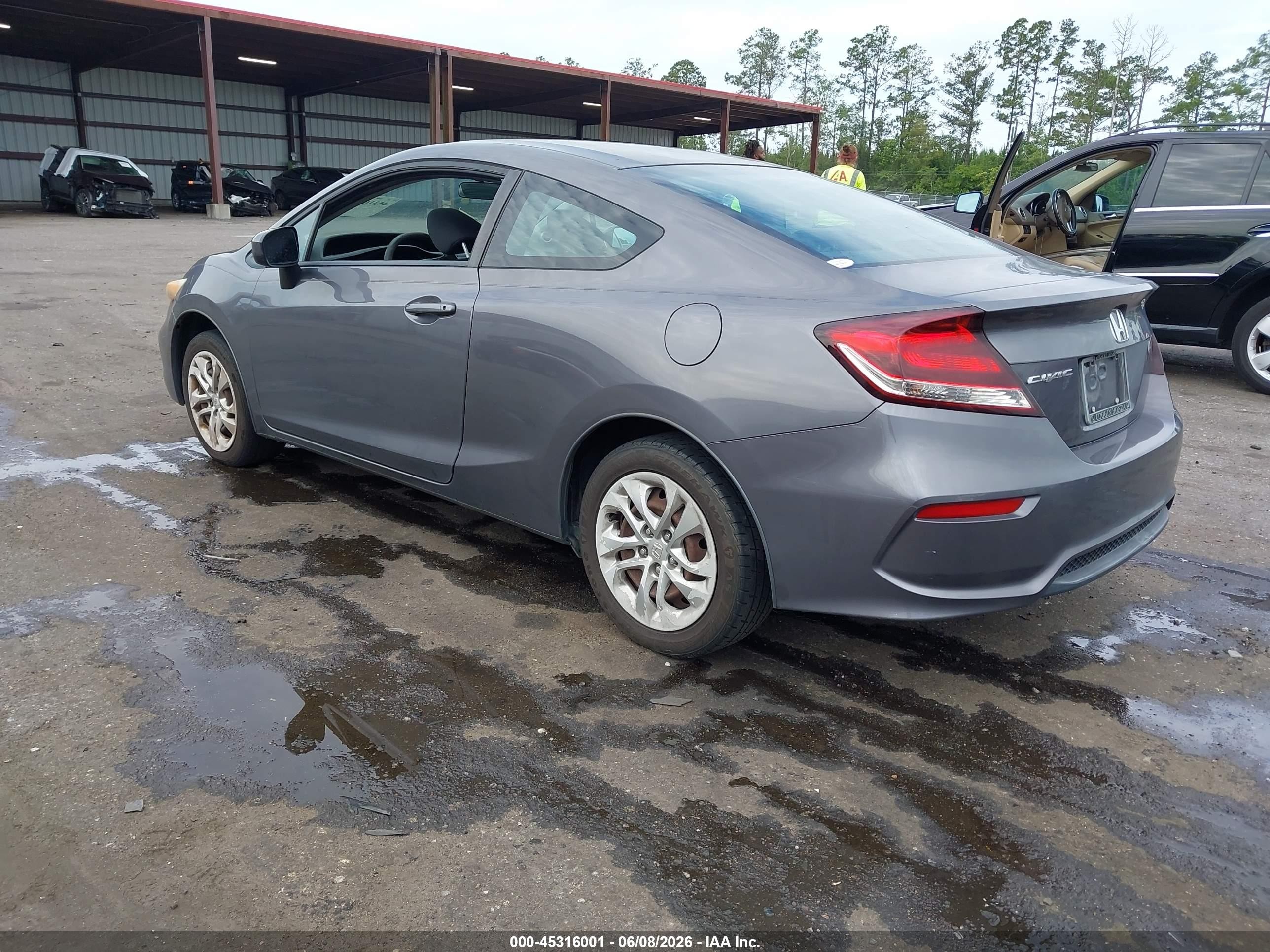 2015 Honda Civic Lx Gray vin: 2HGFG3A51FH519842