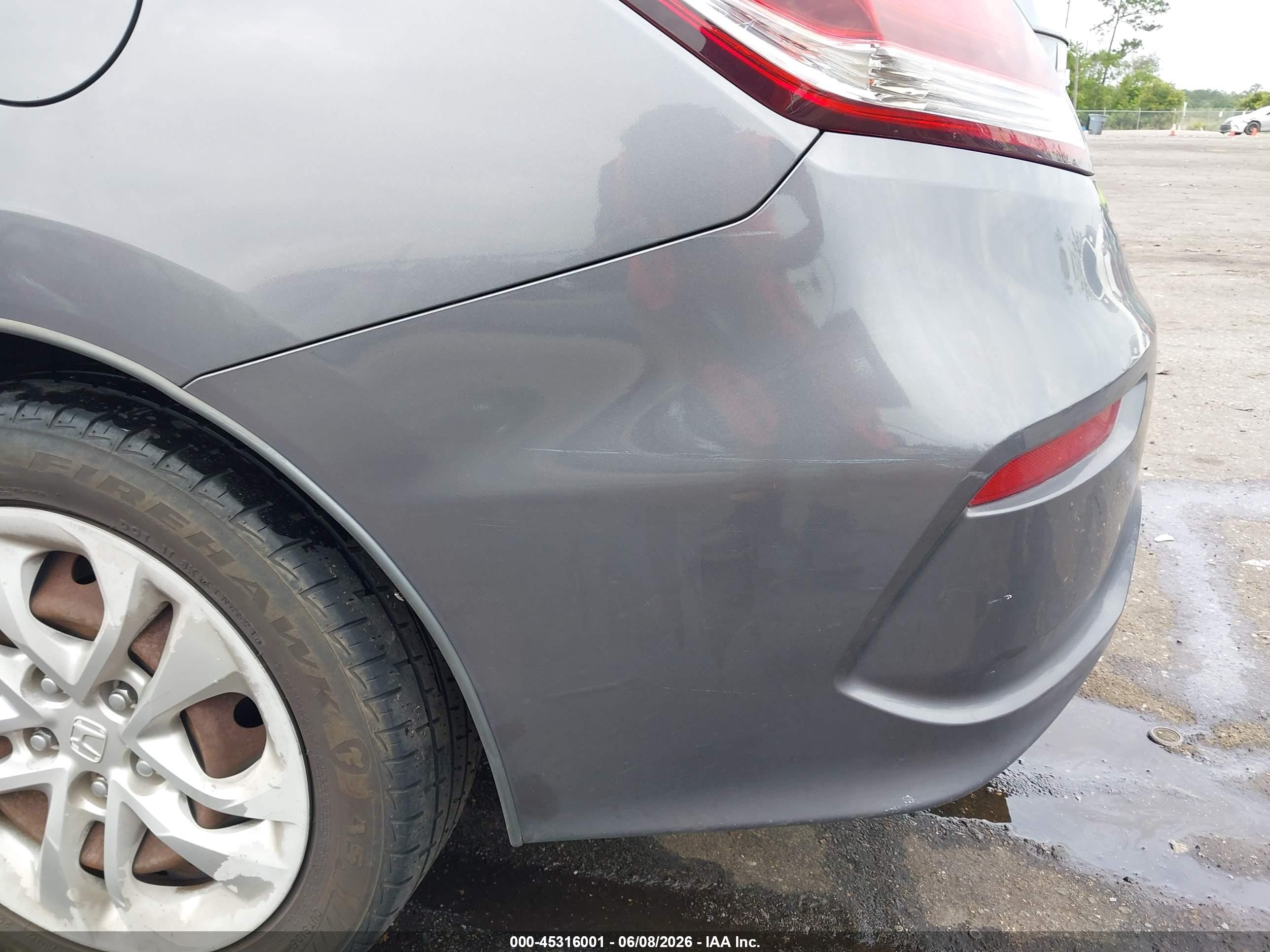 2015 Honda Civic Lx Gray vin: 2HGFG3A51FH519842