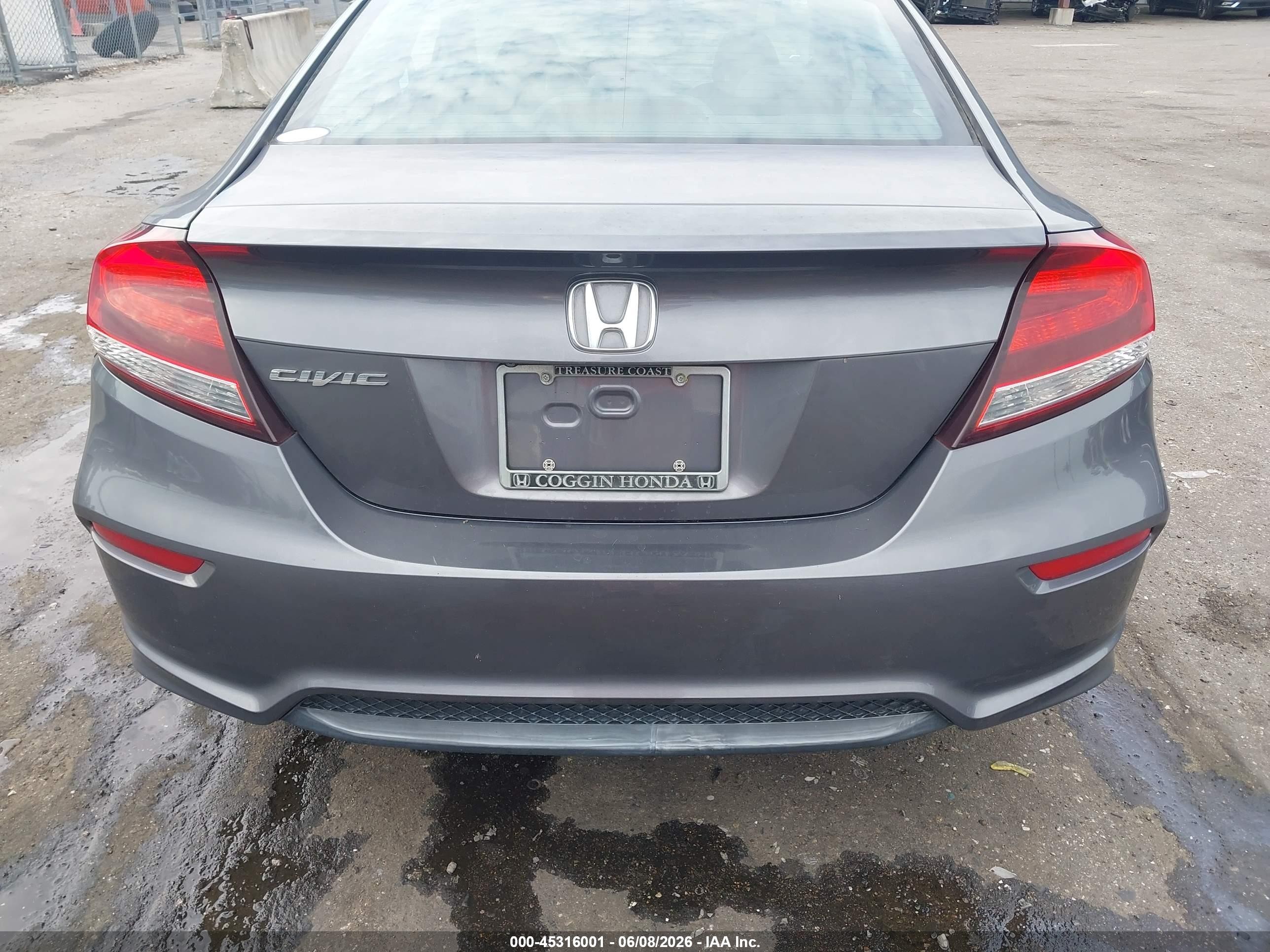 2015 Honda Civic Lx Gray vin: 2HGFG3A51FH519842