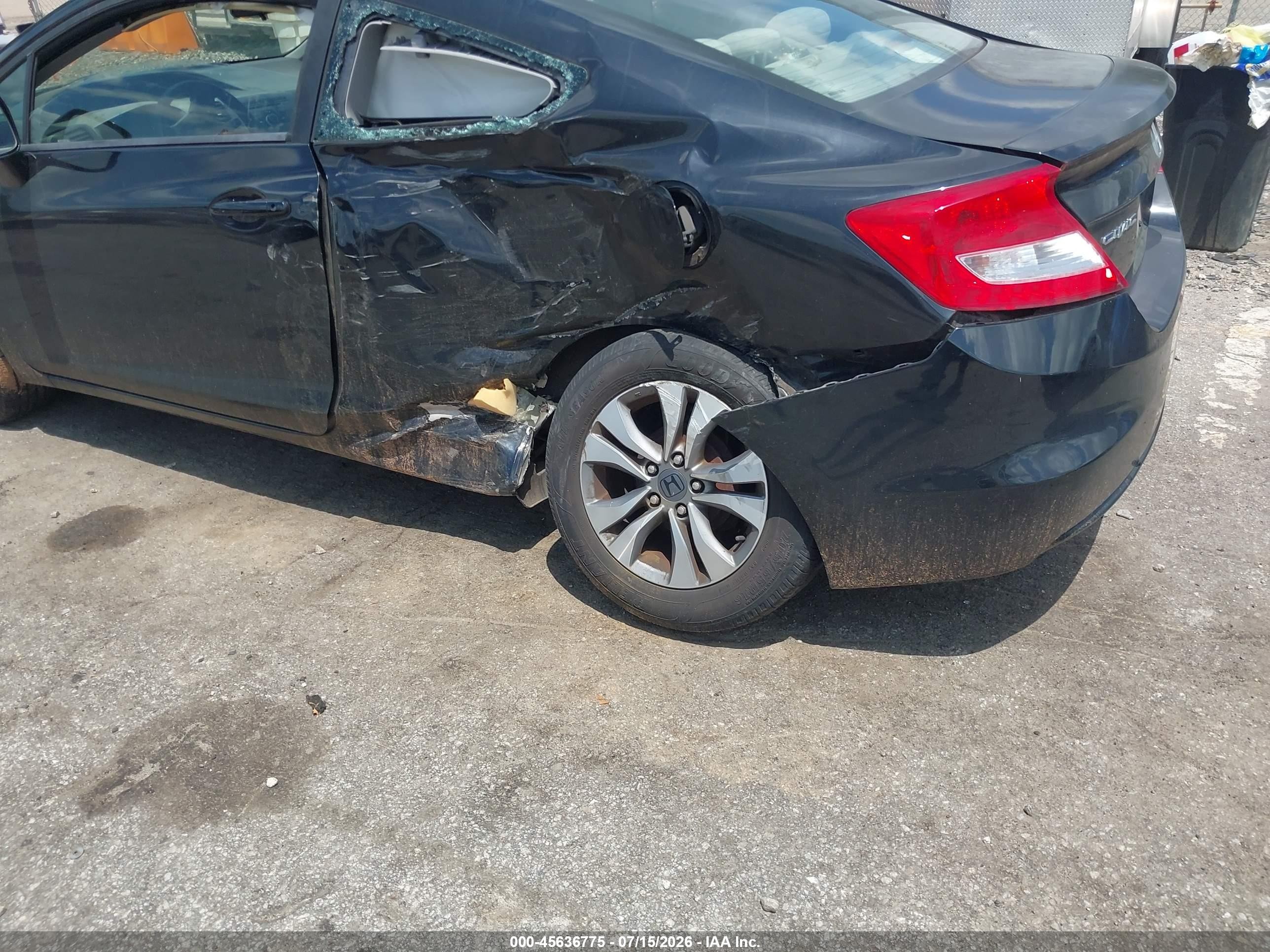2012 Honda Civic Lx Черный vin: 2HGFG3A53CH535150