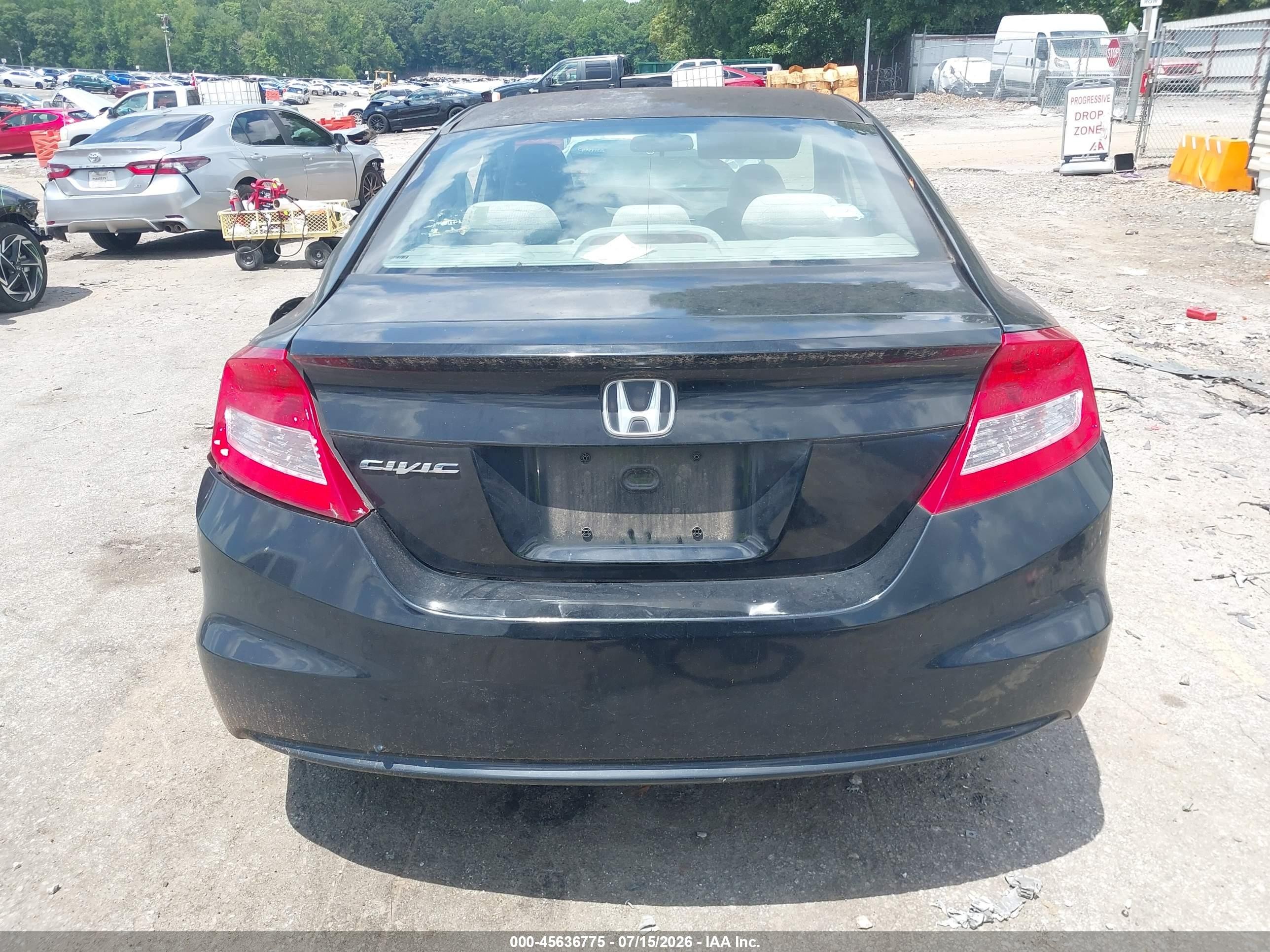 2012 Honda Civic Lx Черный vin: 2HGFG3A53CH535150