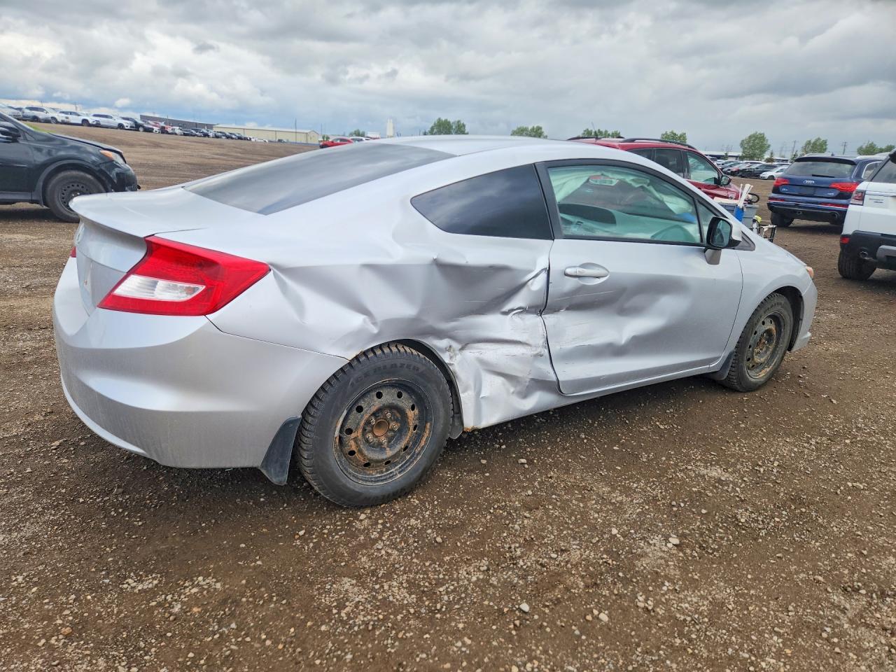 2012 Honda Civic Lx Silver vin: 2HGFG3A54CH010923