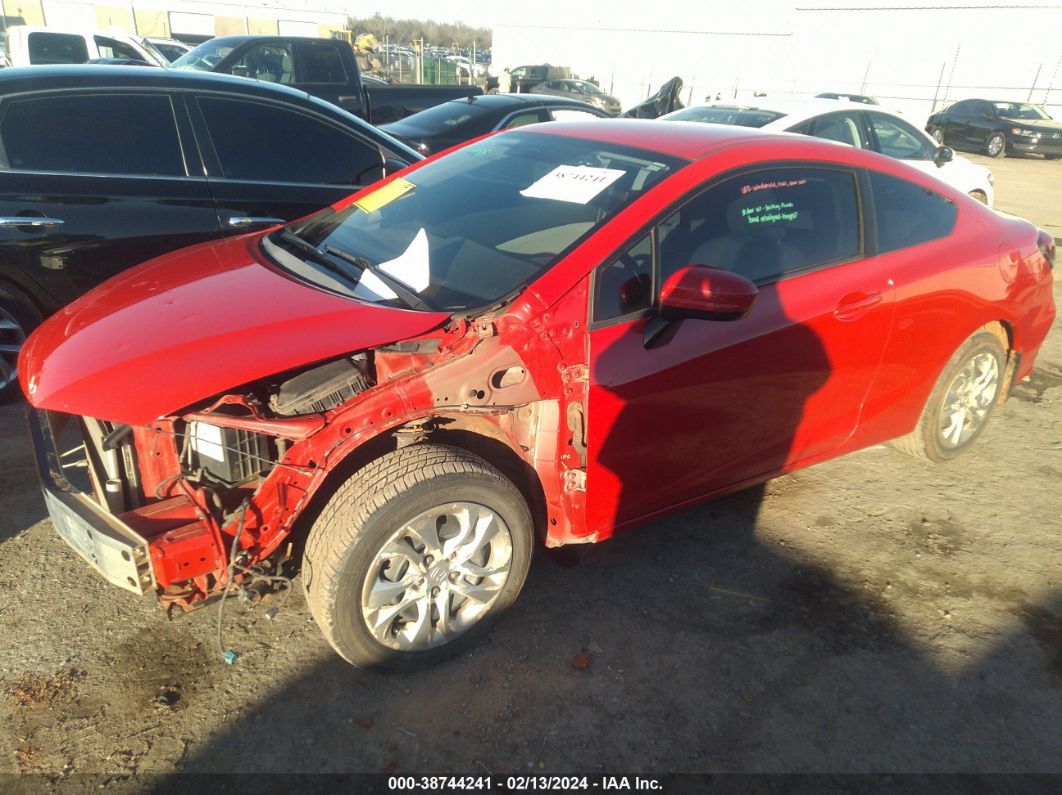 2015 Honda Civic Lx Red vin: 2HGFG3A54FH501416