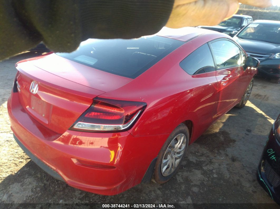 2015 Honda Civic Lx Red vin: 2HGFG3A54FH501416