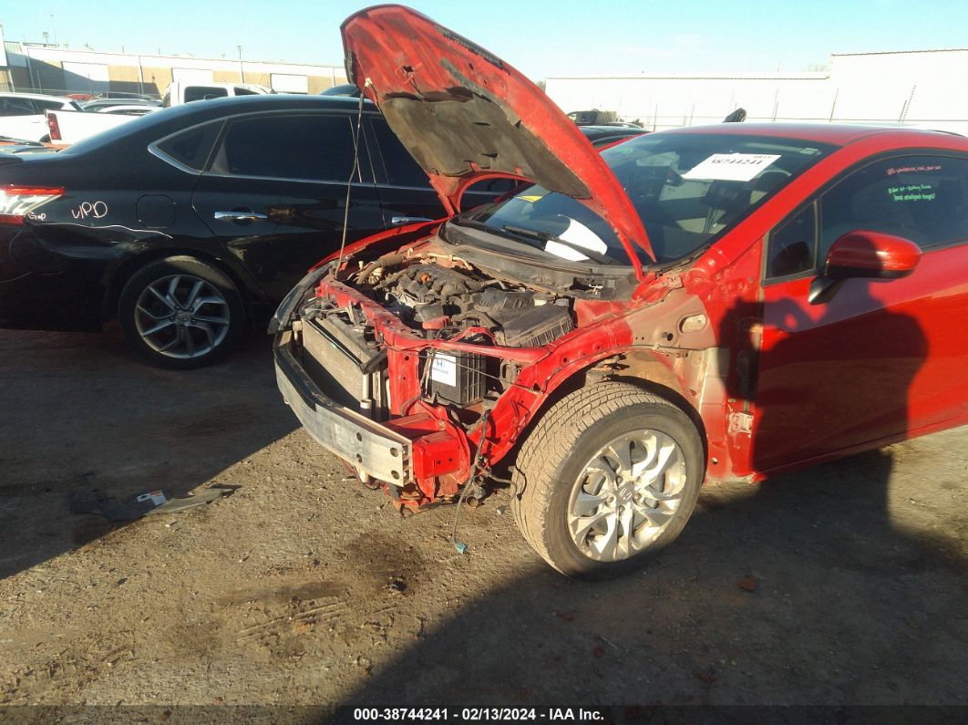 2015 Honda Civic Lx Red vin: 2HGFG3A54FH501416
