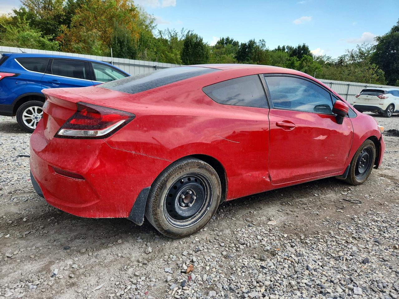 2015 Honda Civic Lx Red vin: 2HGFG3A54FH501416