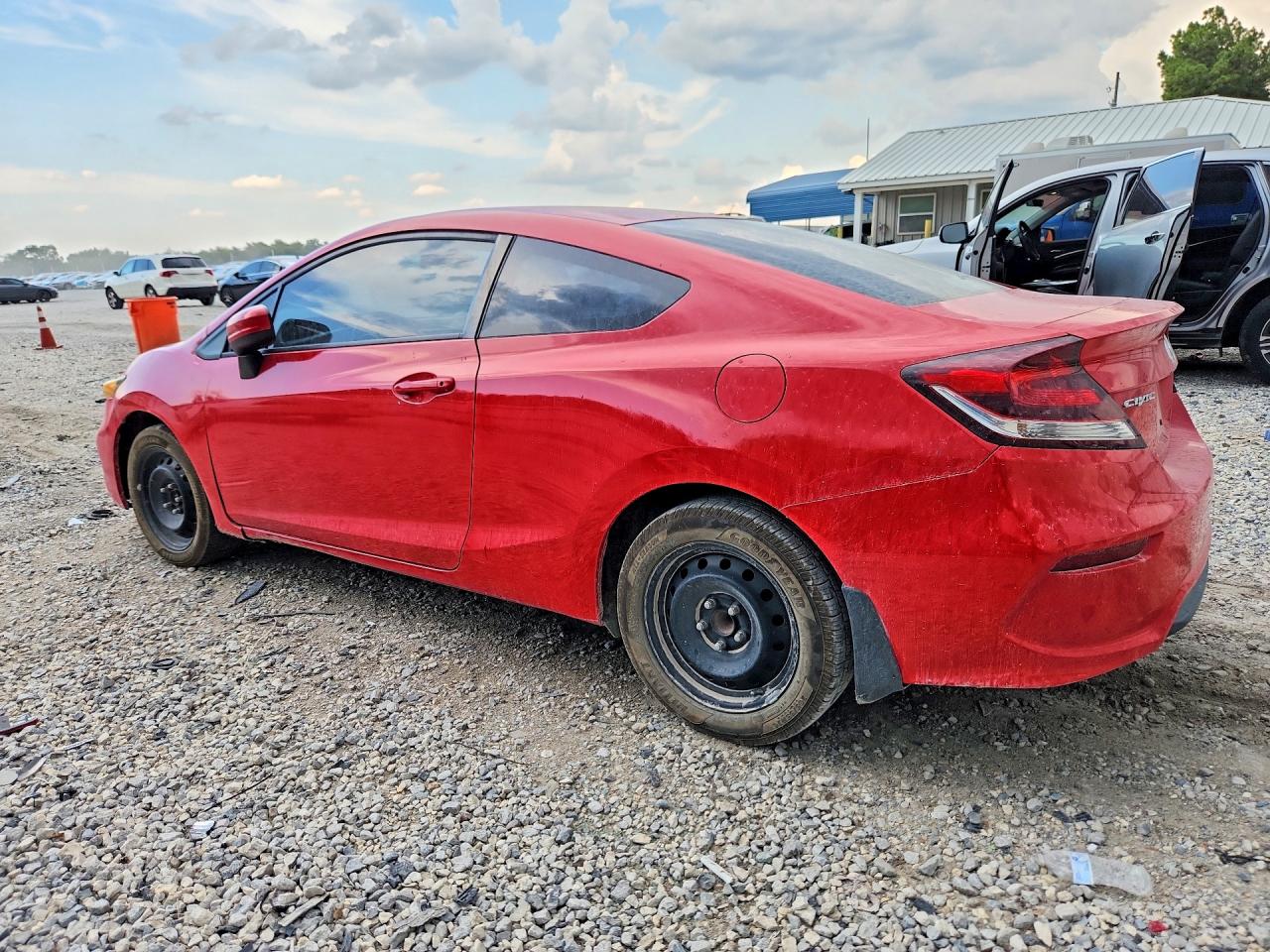 2015 Honda Civic Lx Red vin: 2HGFG3A54FH501416