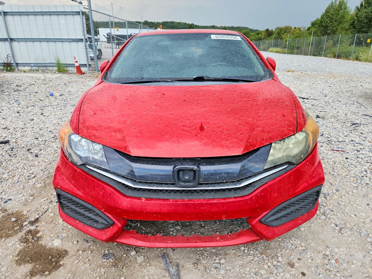 2015 Honda Civic Lx Red vin: 2HGFG3A54FH501416