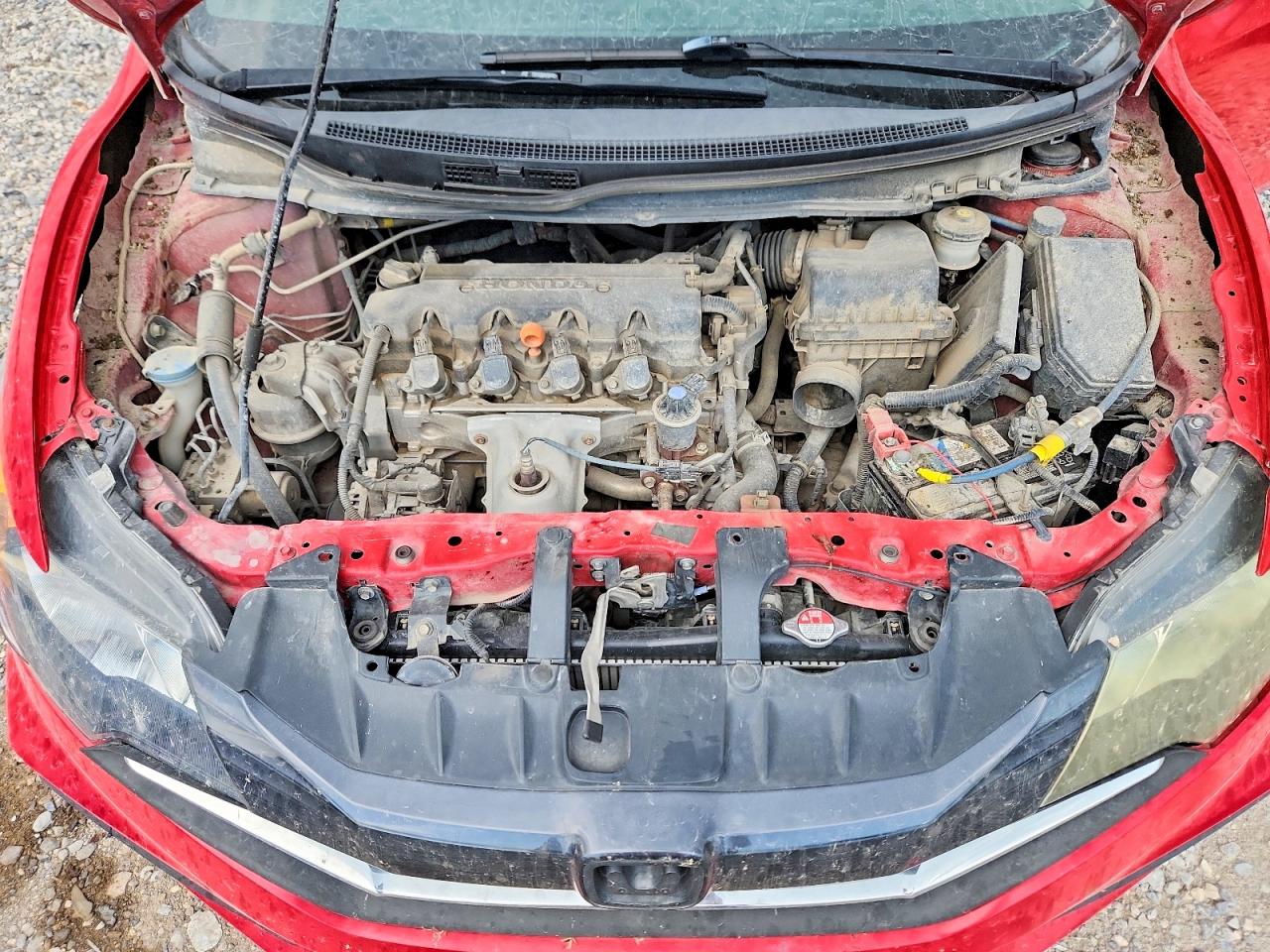 2015 Honda Civic Lx Red vin: 2HGFG3A54FH501416