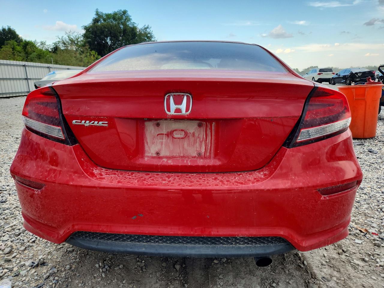 2015 Honda Civic Lx Red vin: 2HGFG3A54FH501416
