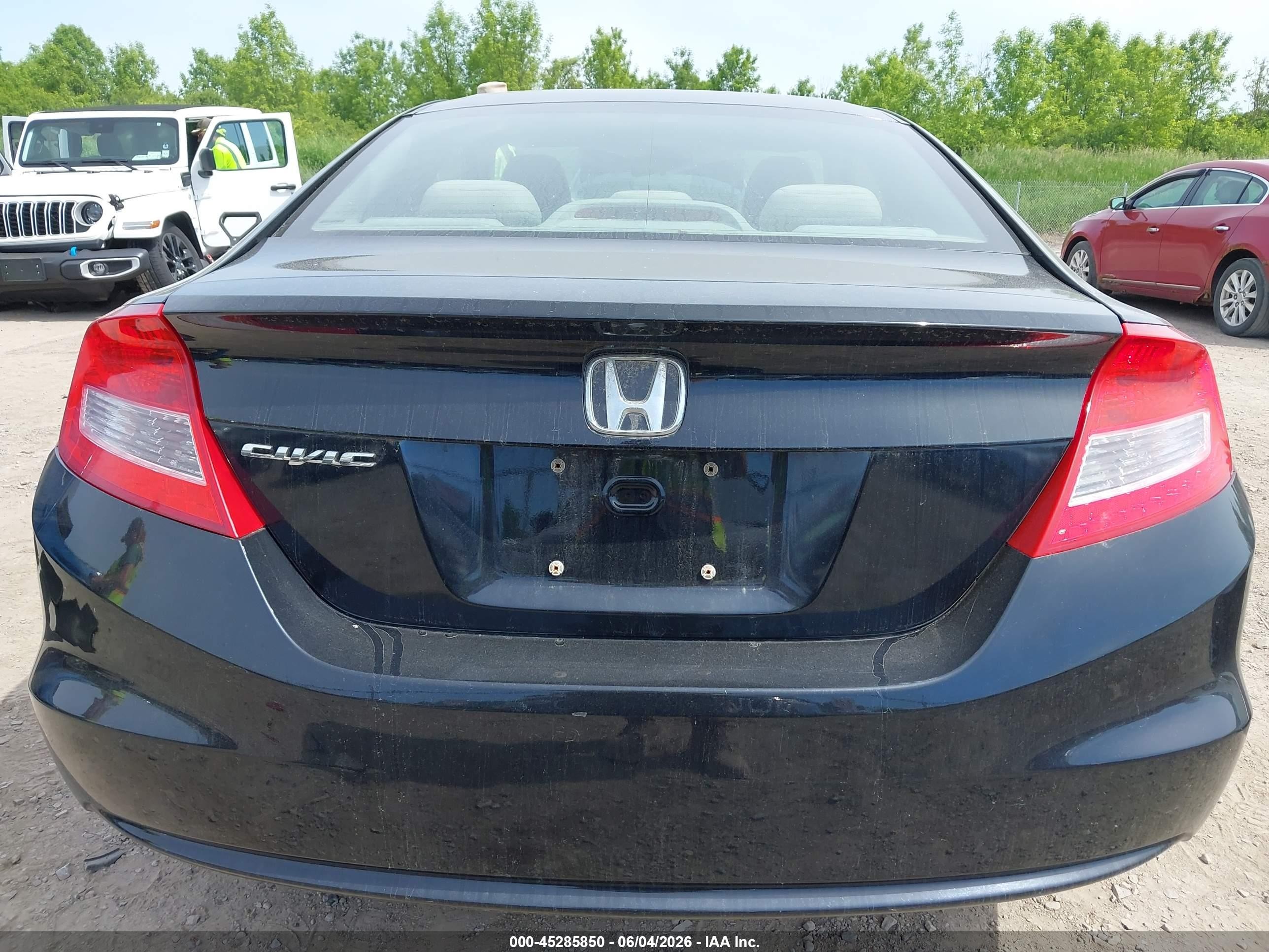 2012 Honda Civic Lx Black vin: 2HGFG3A56CH539659