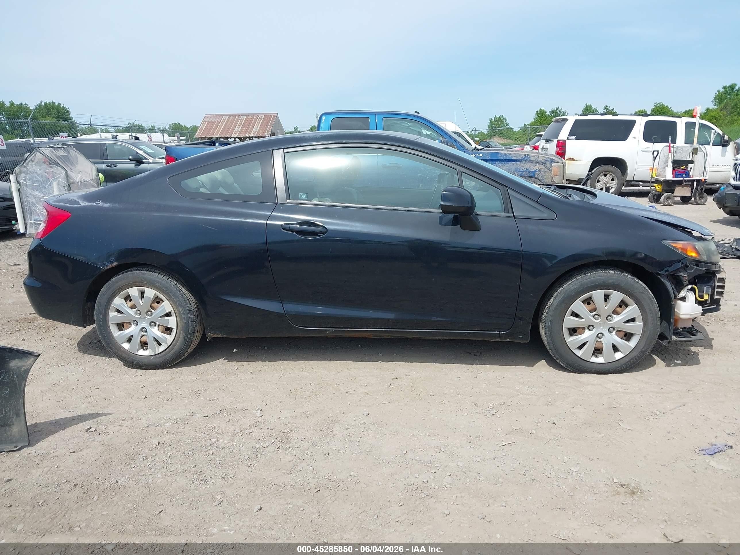 2012 Honda Civic Lx Black vin: 2HGFG3A56CH539659
