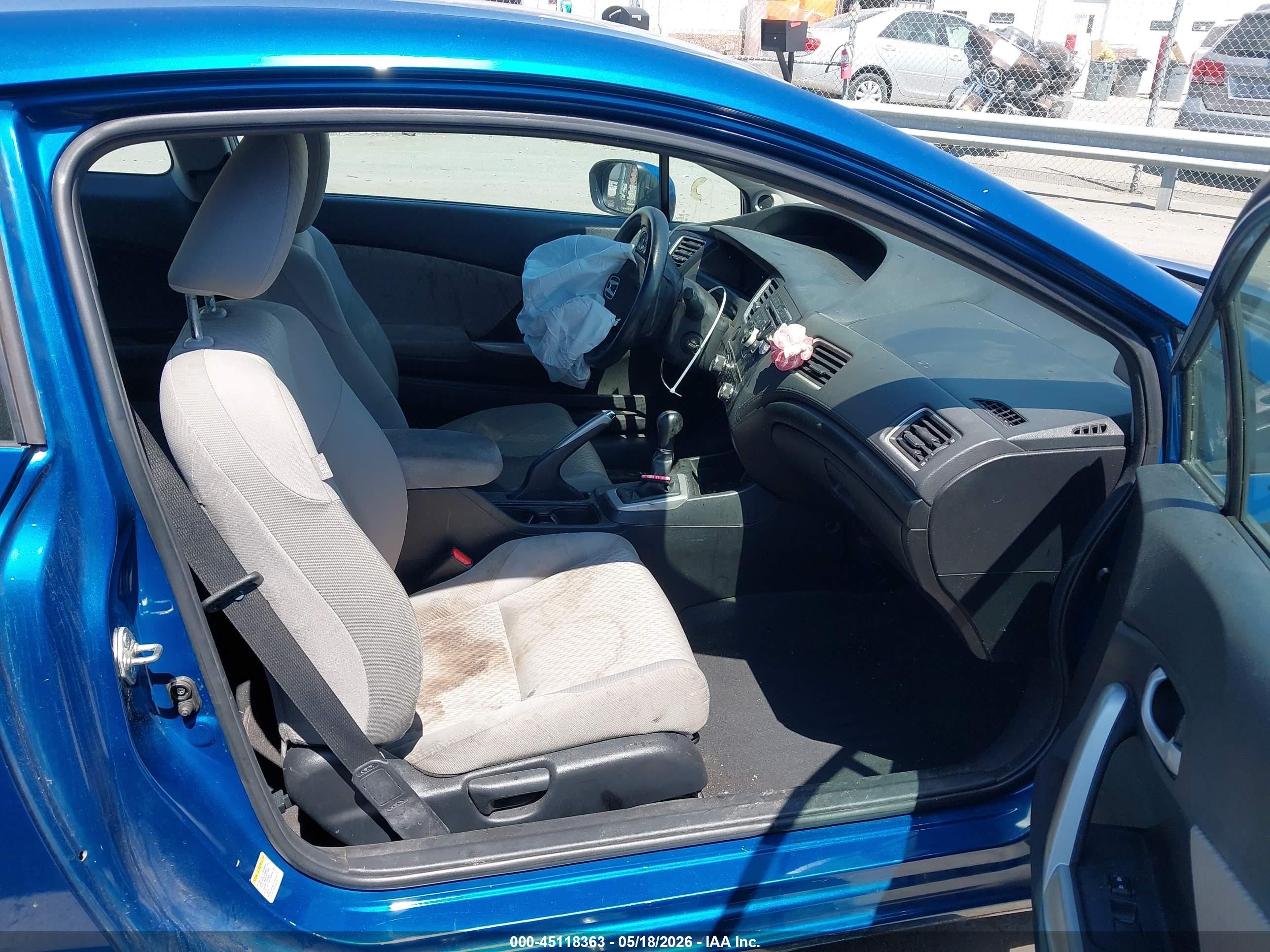 2015 Honda Civic Lx Blue vin: 2HGFG3A56FH509176