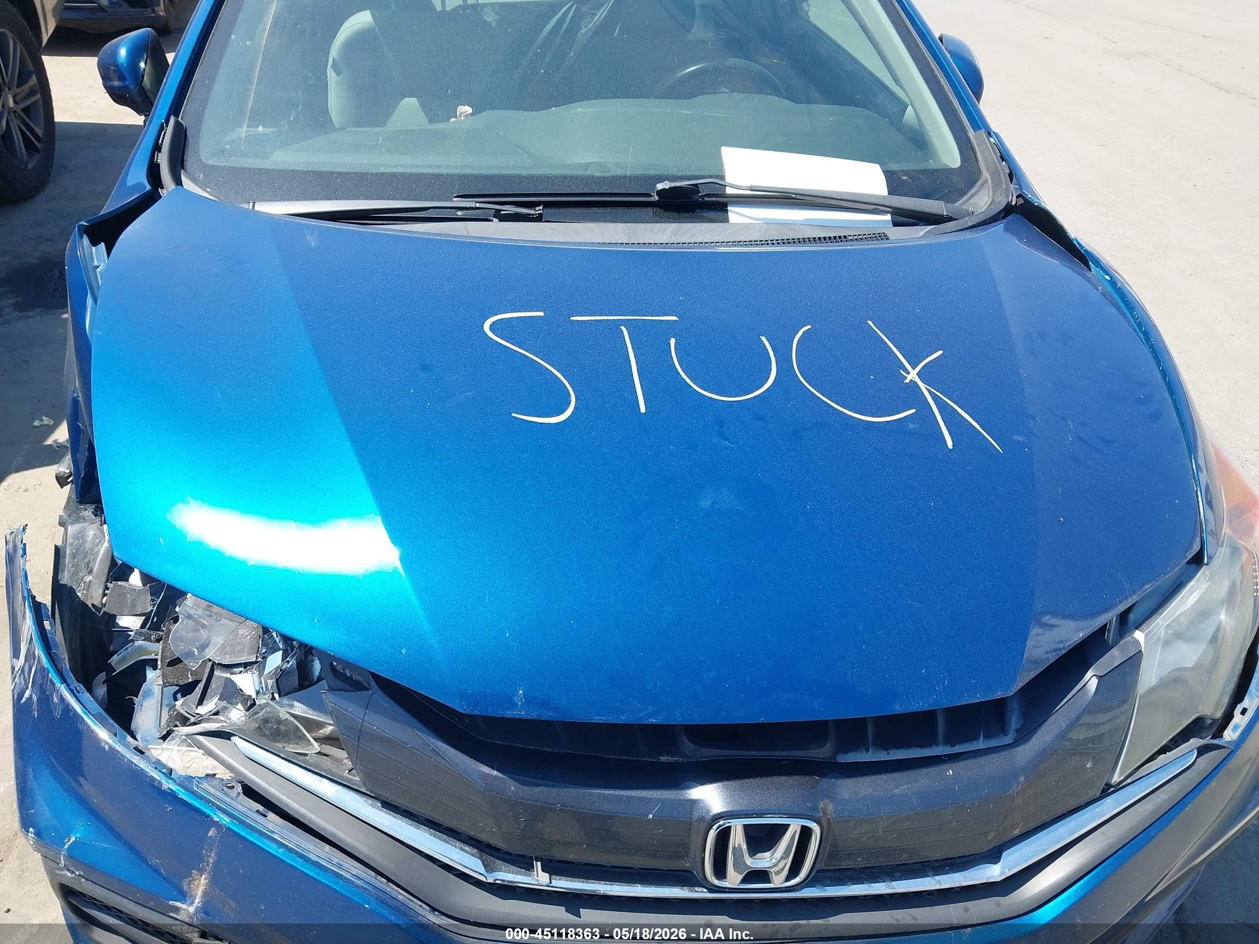 2015 Honda Civic Lx Blue vin: 2HGFG3A56FH509176