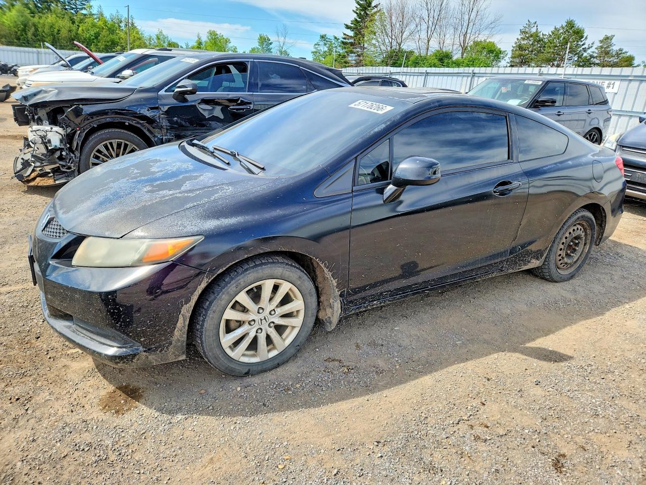 2012 Honda Civic Lx Black vin: 2HGFG3A58CH001612