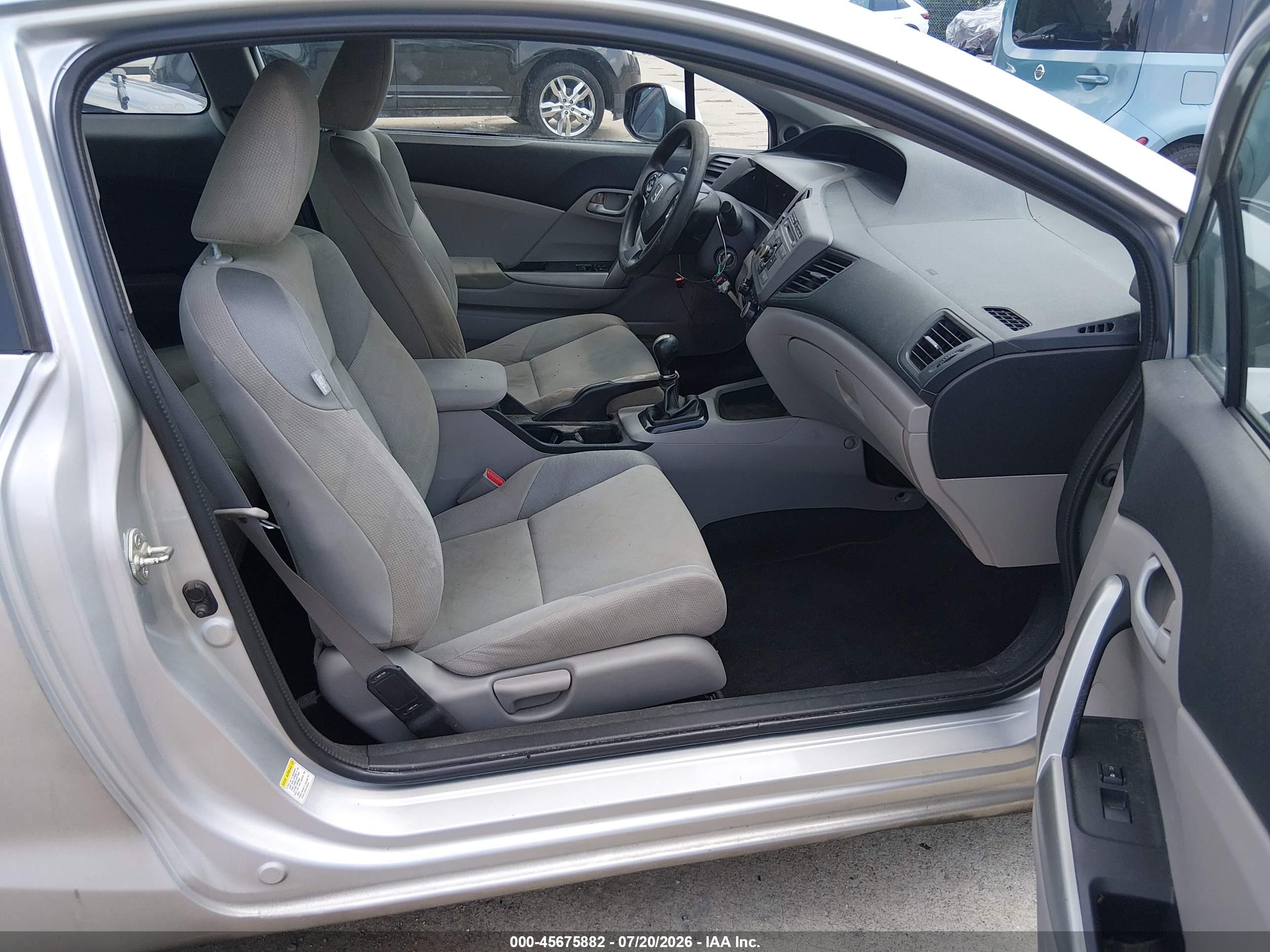 2012 Honda Civic Lx Silver vin: 2HGFG3A58CH541493