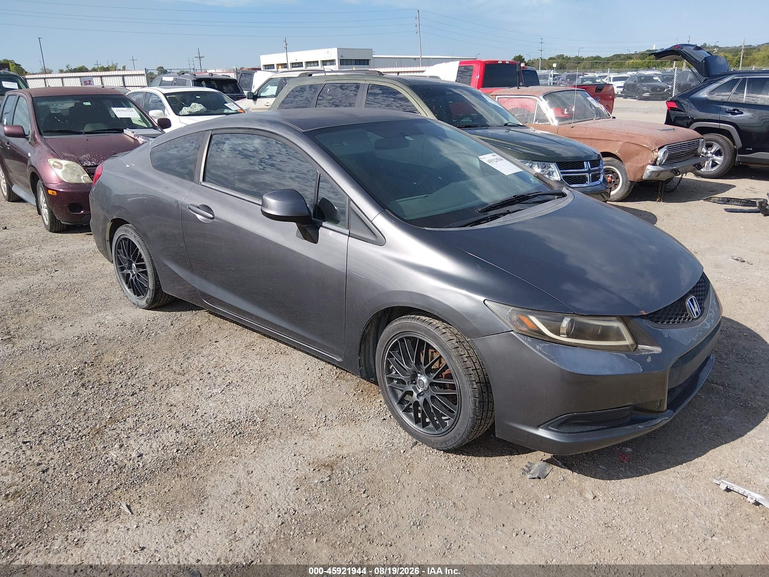 2012 Honda Civic Lx Gray vin: 2HGFG3A5XCH519771