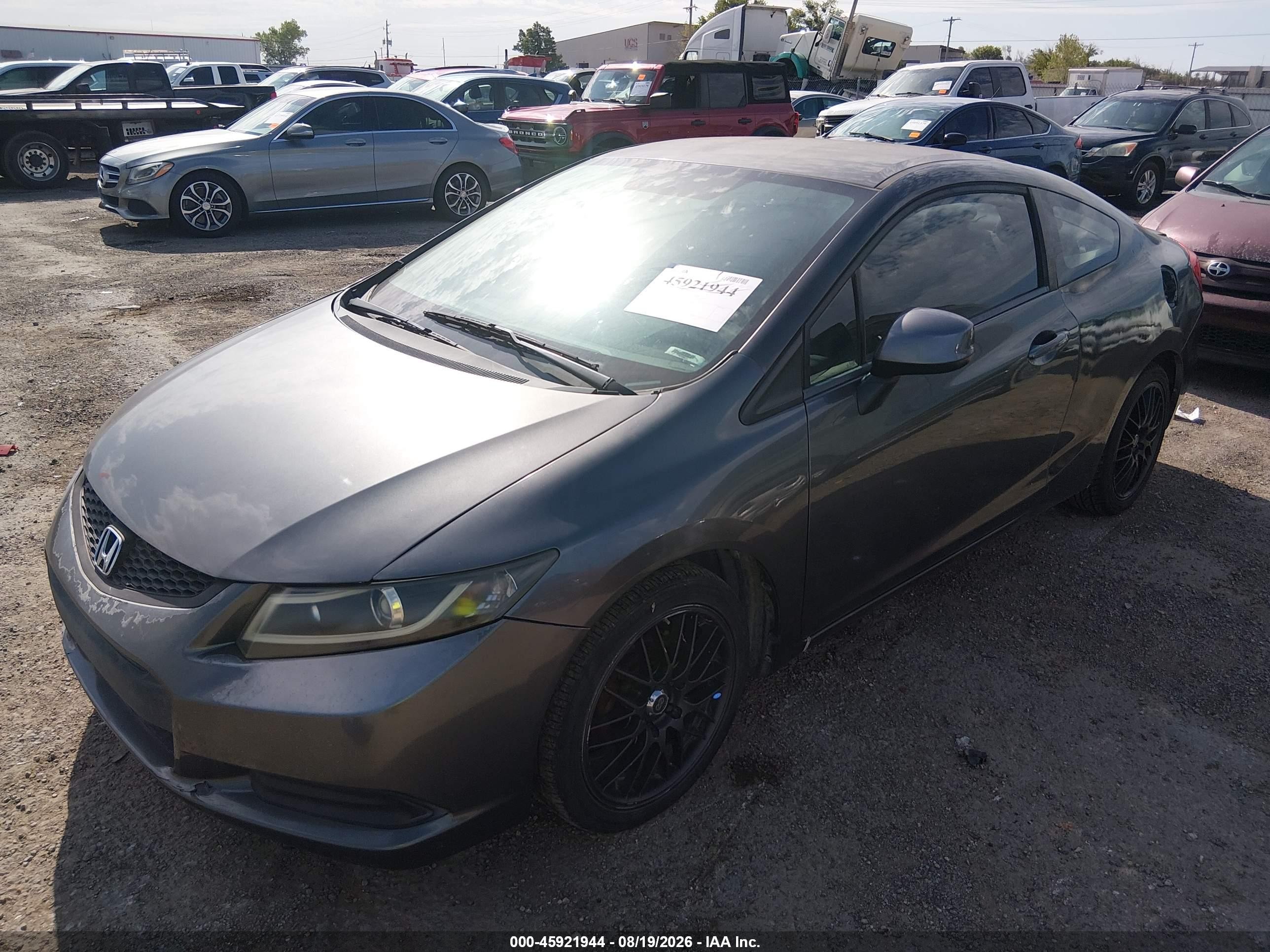 2012 Honda Civic Lx Серый vin: 2HGFG3A5XCH519771