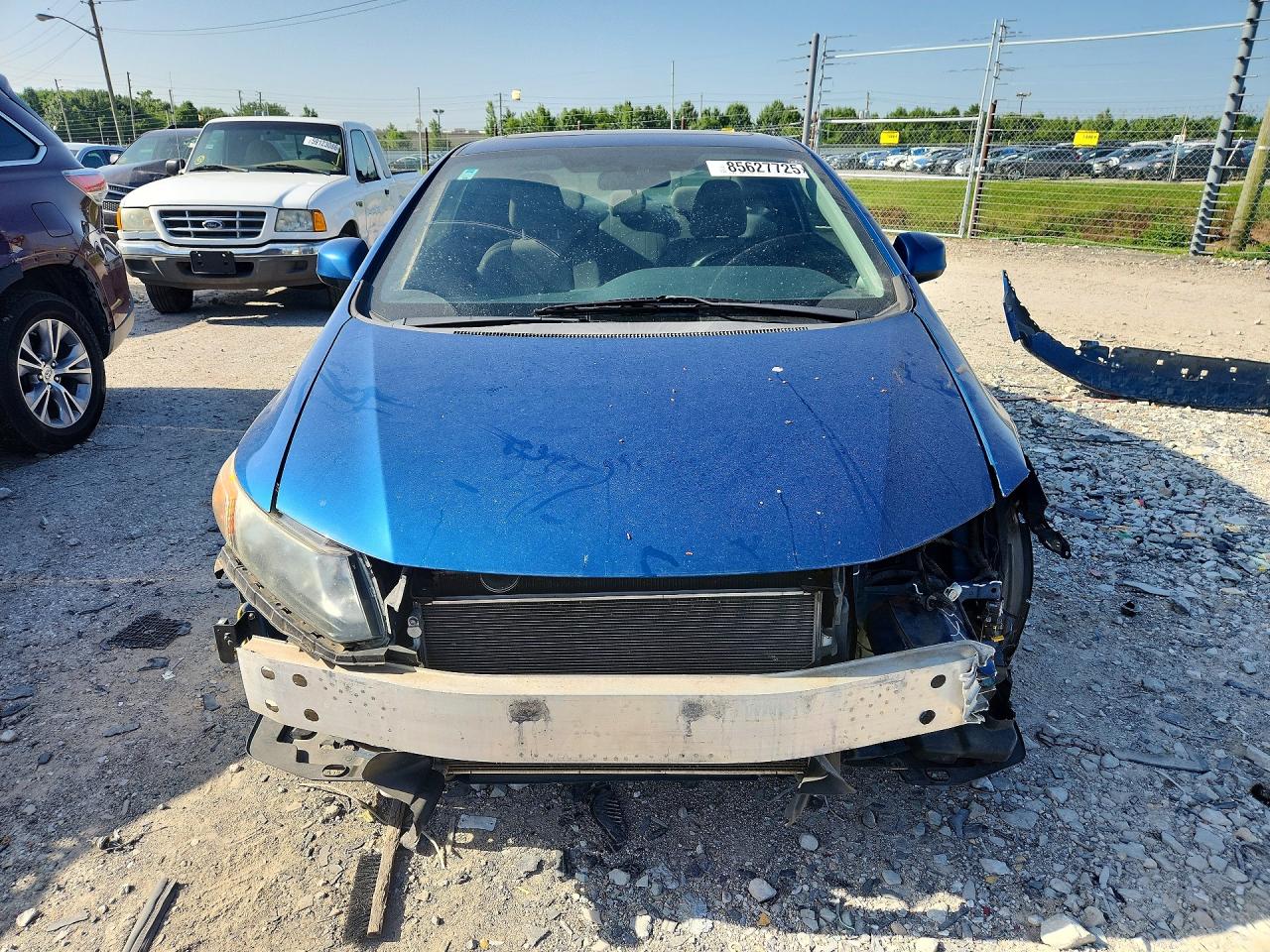 2012 Honda Civic Ex Blue vin: 2HGFG3A82CH535263
