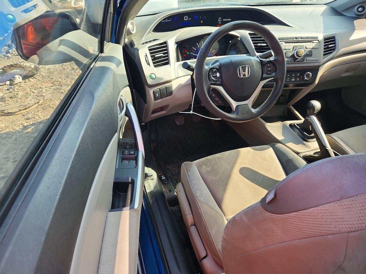 2012 Honda Civic Ex Blue vin: 2HGFG3A82CH535263