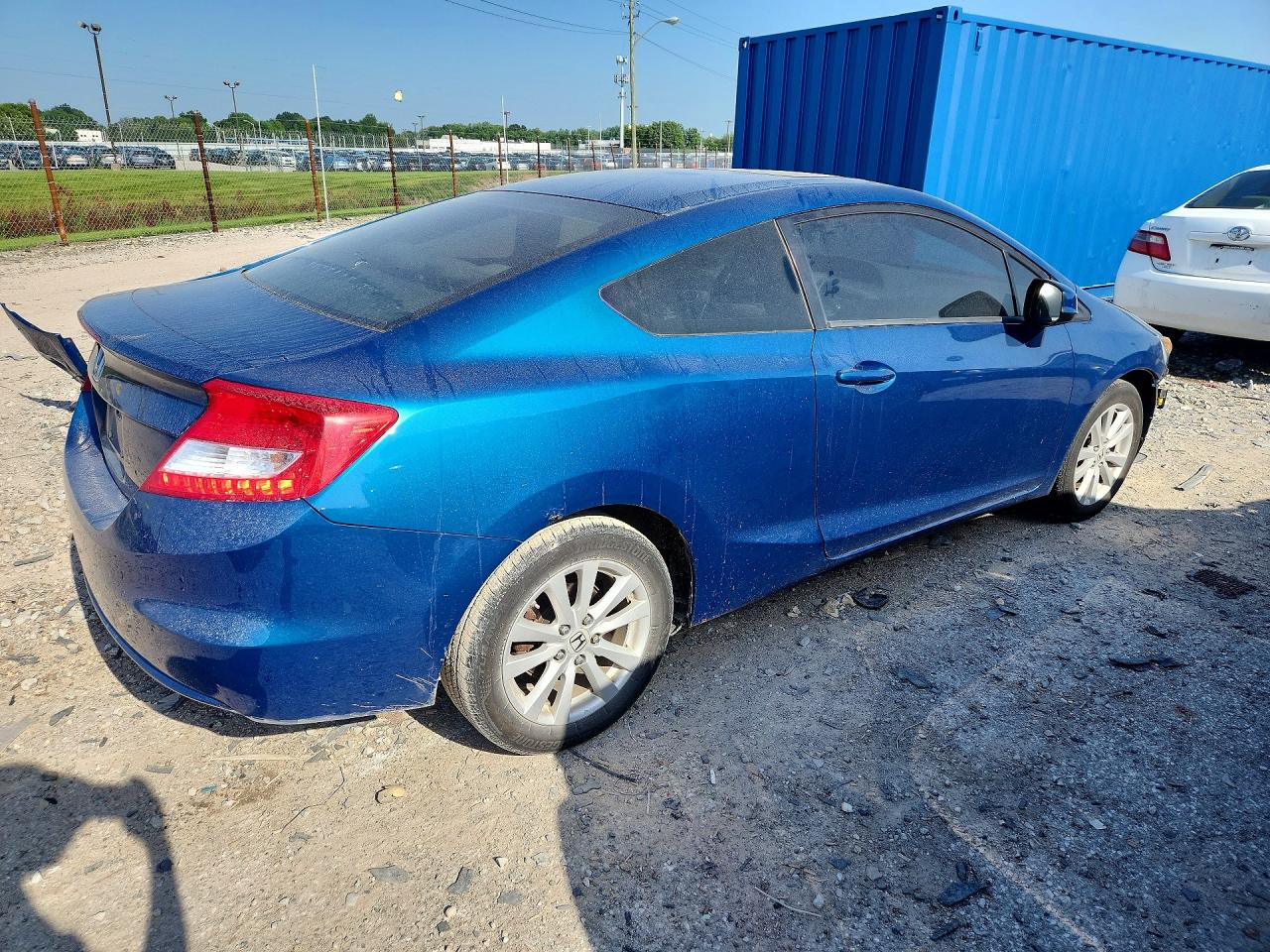 2012 Honda Civic Ex Blue vin: 2HGFG3A82CH535263