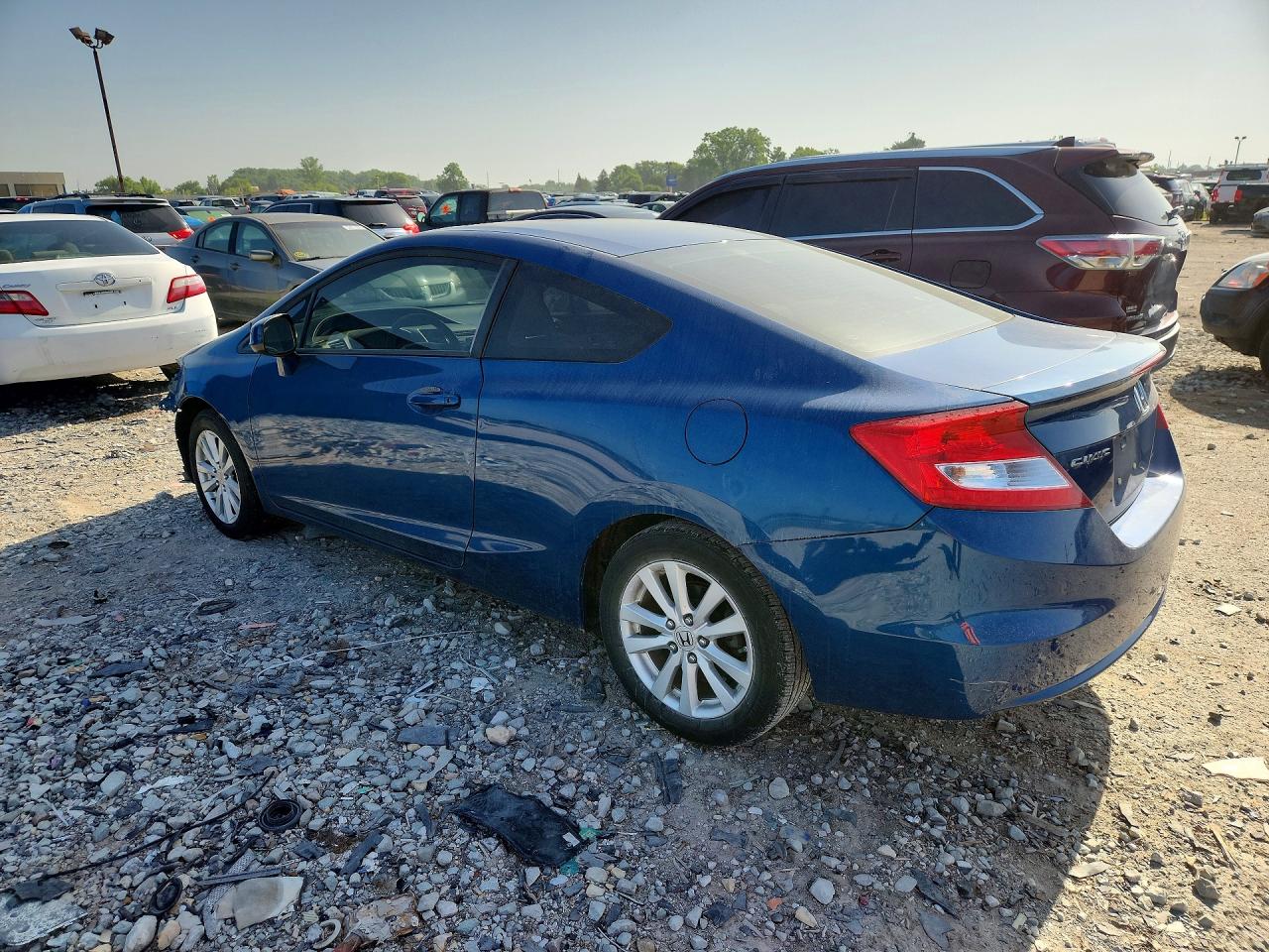 2012 Honda Civic Ex Blue vin: 2HGFG3A82CH535263