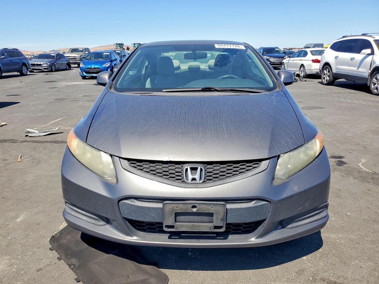2012 Honda Civic Ex Gray vin: 2HGFG3A85CH506677