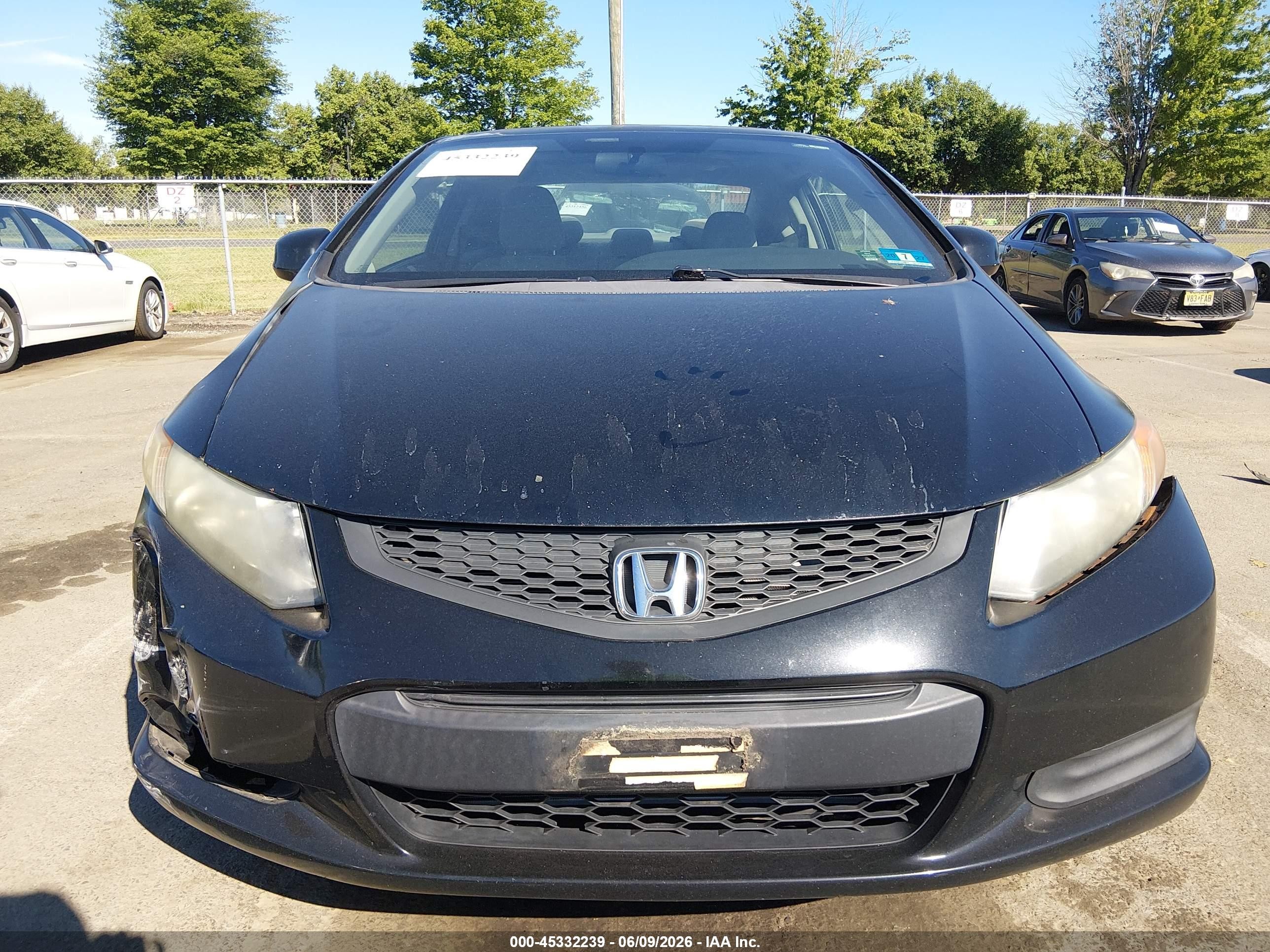 2012 Honda Civic Ex Black vin: 2HGFG3A86CH528672