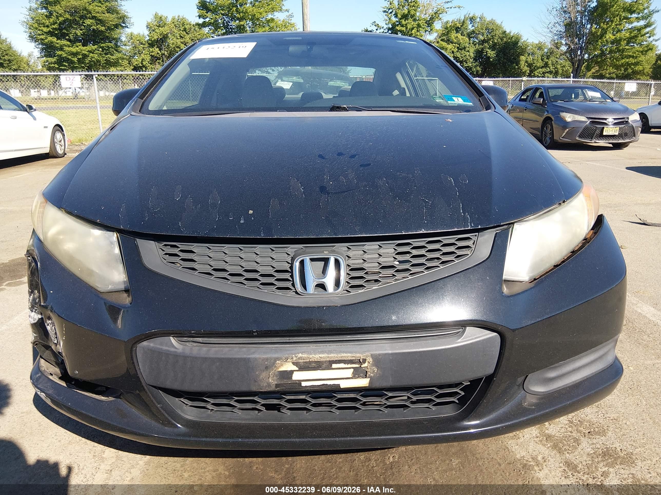 2012 Honda Civic Ex Black vin: 2HGFG3A86CH528672