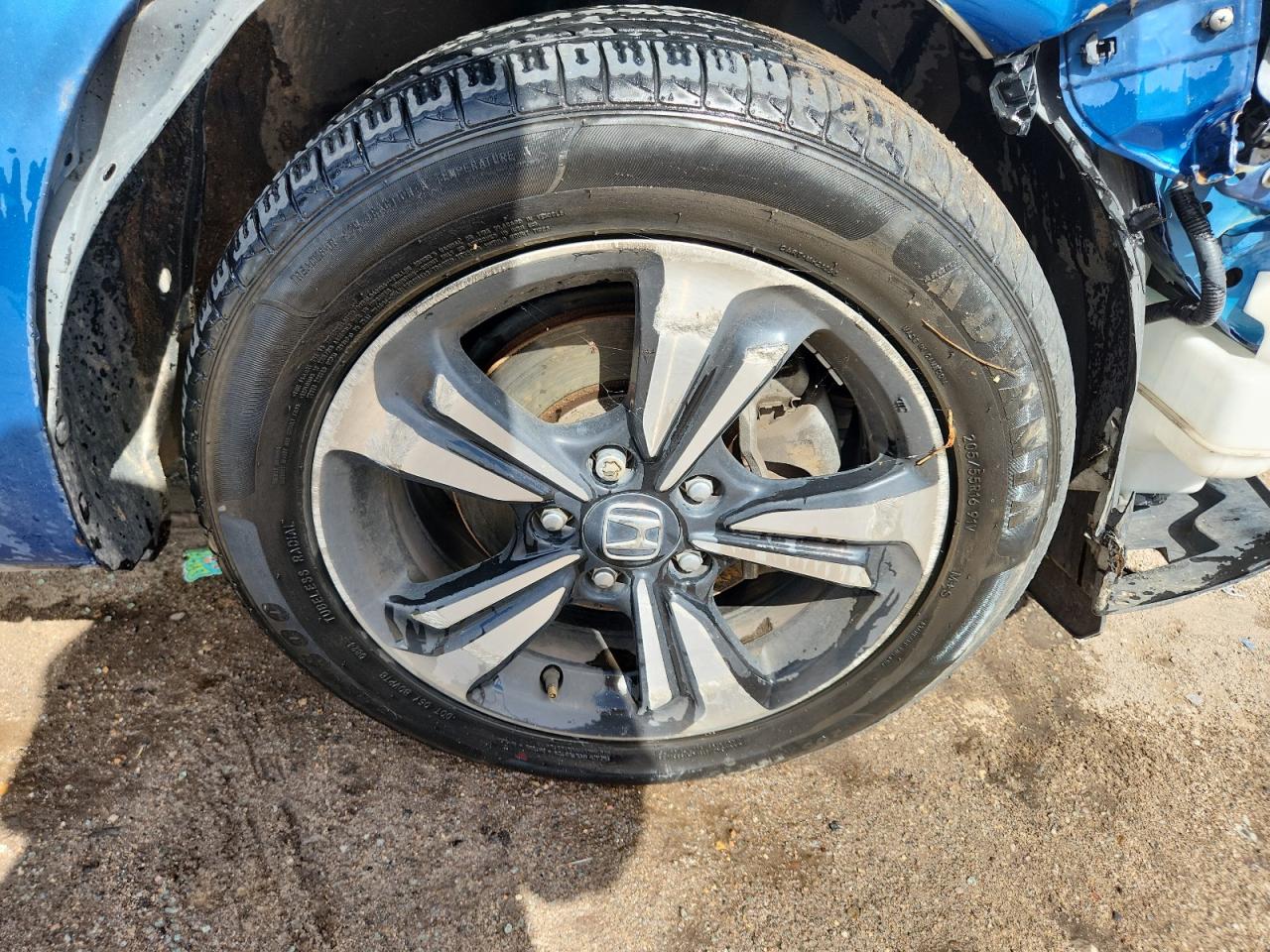 2014 Honda Civic Ex Blue vin: 2HGFG3A86EH517089 Damage: Right Front Wheel, Curb Rash, > 12 Inches
