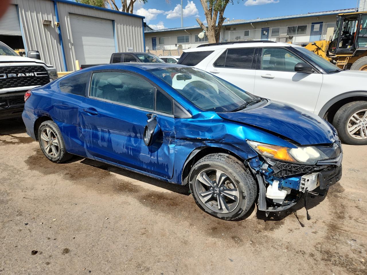 2014 Honda Civic Ex Blue vin: 2HGFG3A86EH517089 Damage: Right Head Lamp, Broken, Replacement Required